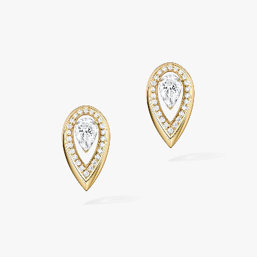 Earrings For Her Yellow Gold Diamond Fiery 0.25ct 13240-YG