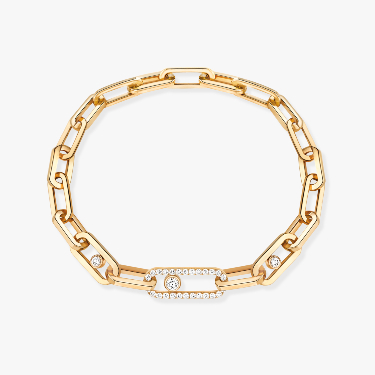 Move Link Yellow Gold For Her Diamond Bracelet 12576-YG