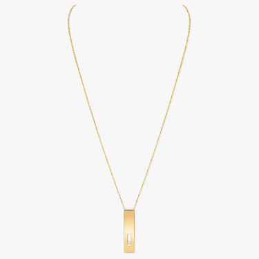 Collier Mixte Yellow Gold Diamant Long Move Joaillerie 11700-YG