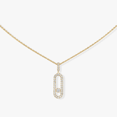 Move Uno Pavé LM Yellow Gold For Her Diamond Necklace 12058-YG