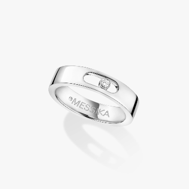 Ring For Her White Gold Diamond Move Joaillerie Wedding Ring 13553-WG