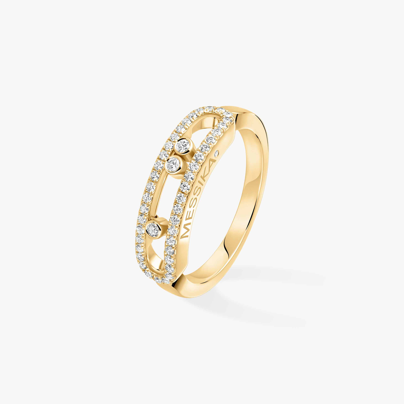 Baby Move Pavé Yellow Gold For Her Diamond Ring 04683-YG