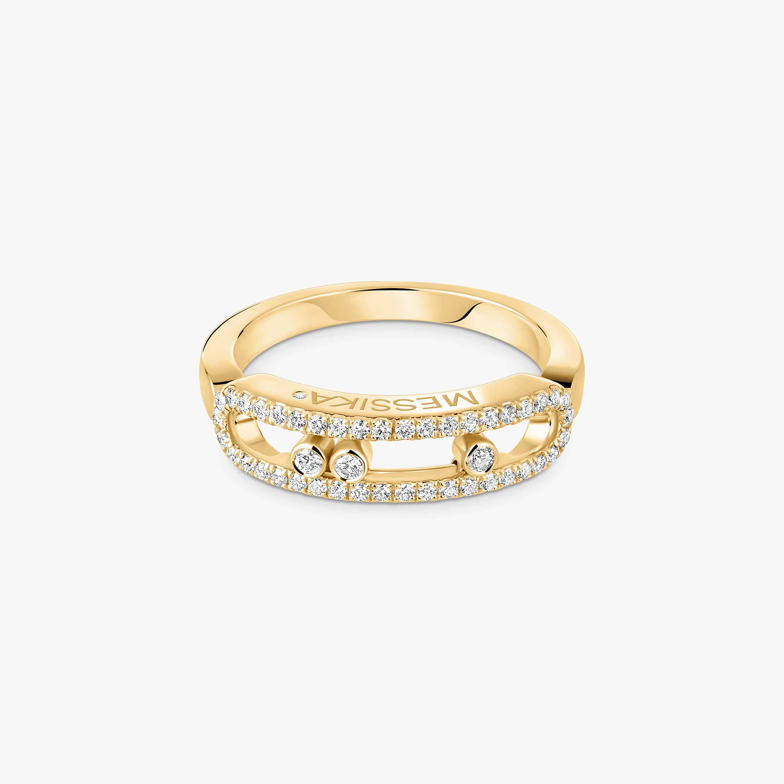 Baby Move Pavé Yellow Gold For Her Diamond Ring 04683-YG