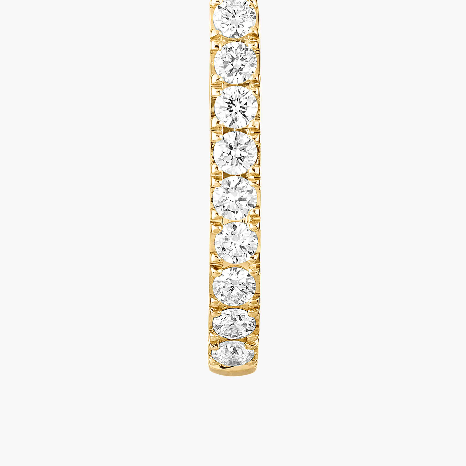 Earrings Femme Yellow Gold Diamond Gatsby XS Hoop 05741-YG