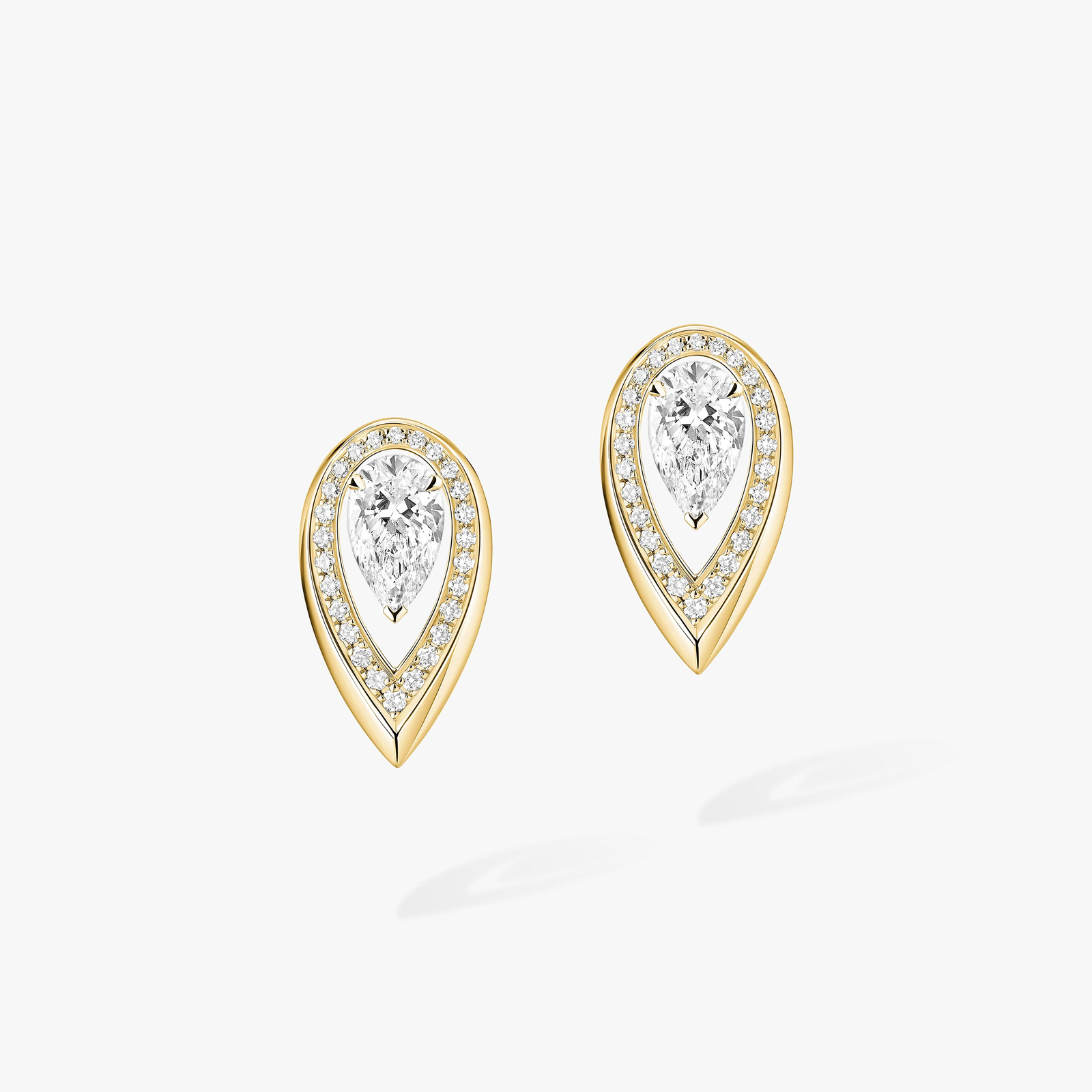 Fiery 0.40ct Yellow Gold For Her Diamond Earrings 14377-YG