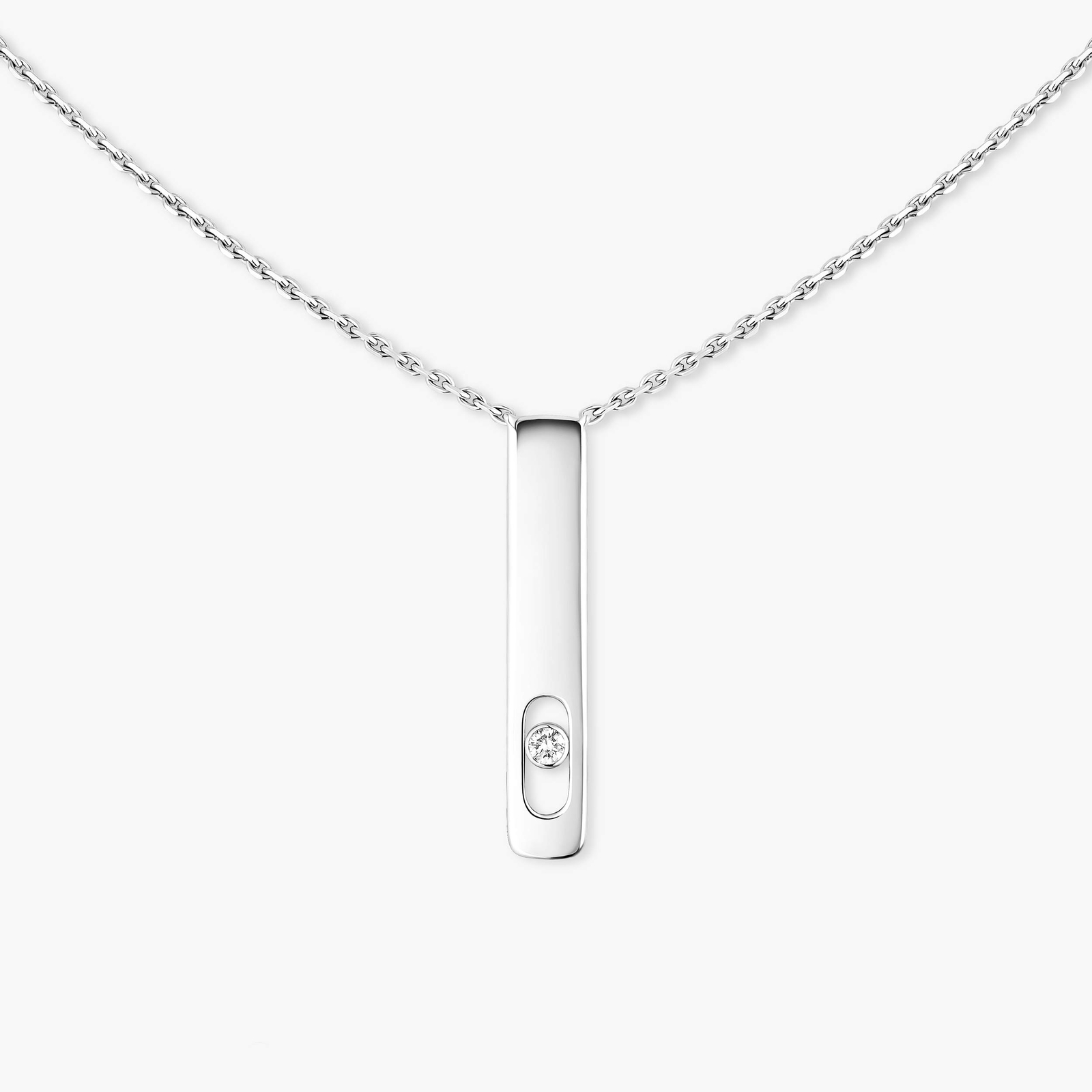 White Gold Diamond Necklace My First Diamond | Messika 07498-WG