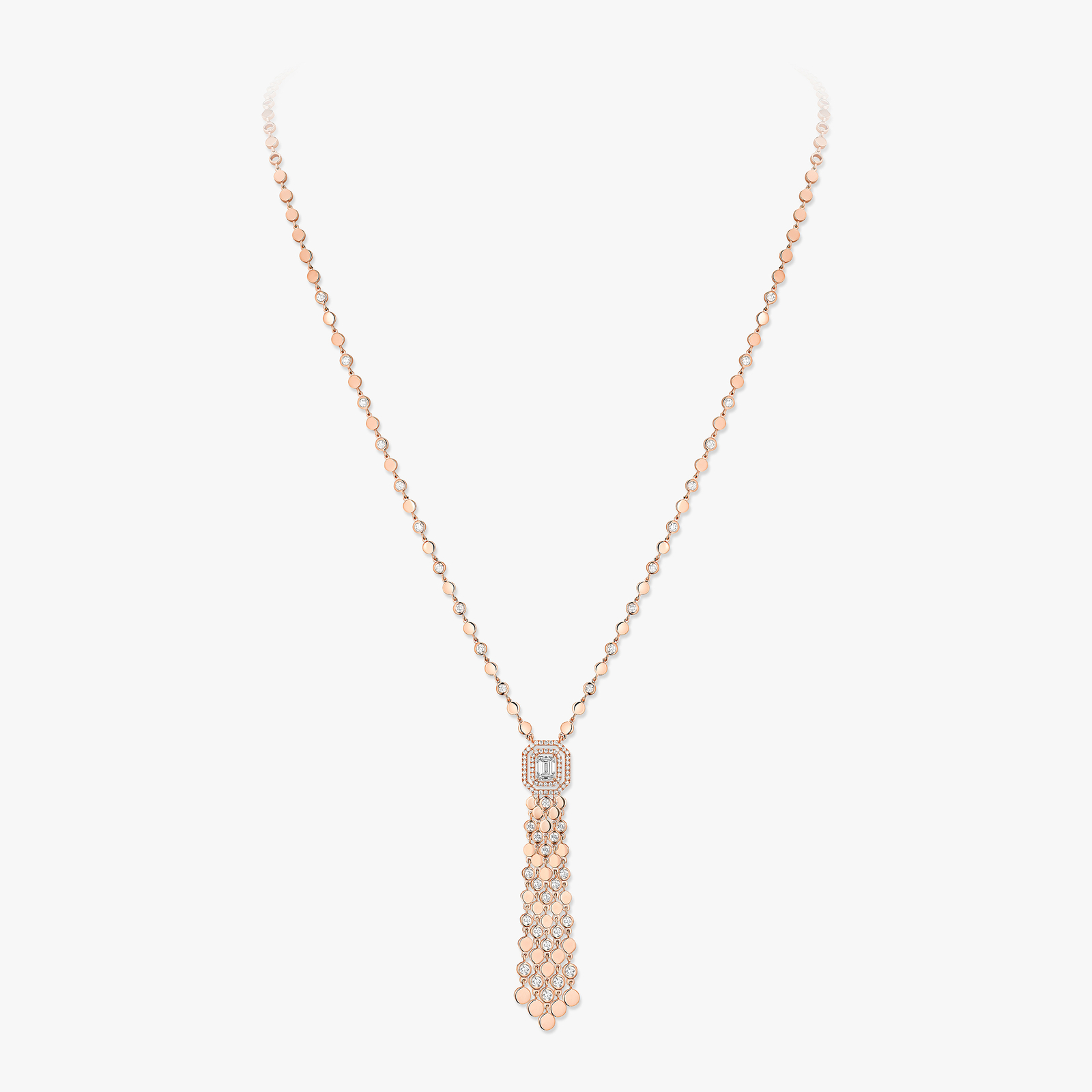 Collier Femme Or Rose Diamond Pompon D-Vibes 13175-PG