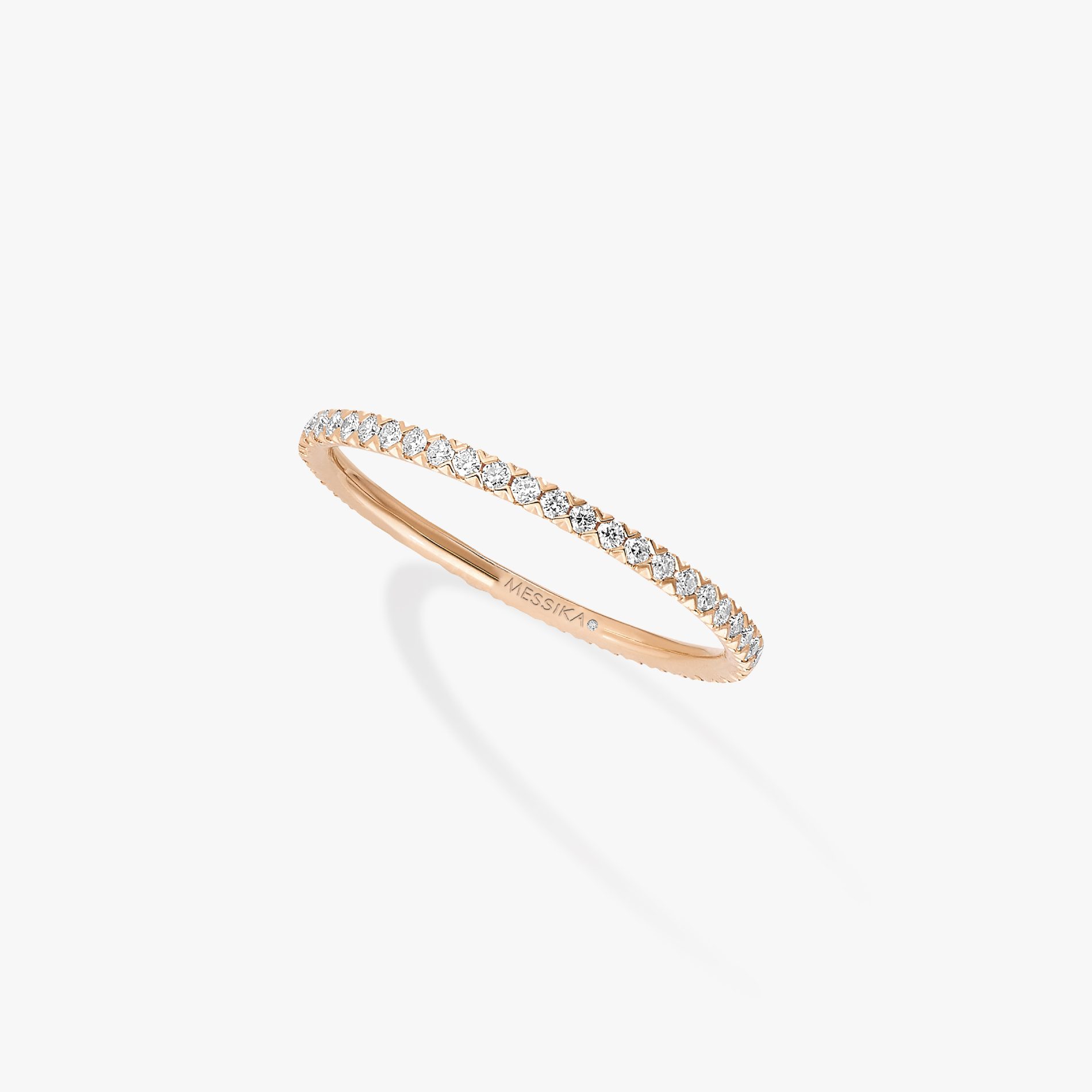 Gatsby Wedding Ring Pink Gold For Her Diamond Ring 04036-PG