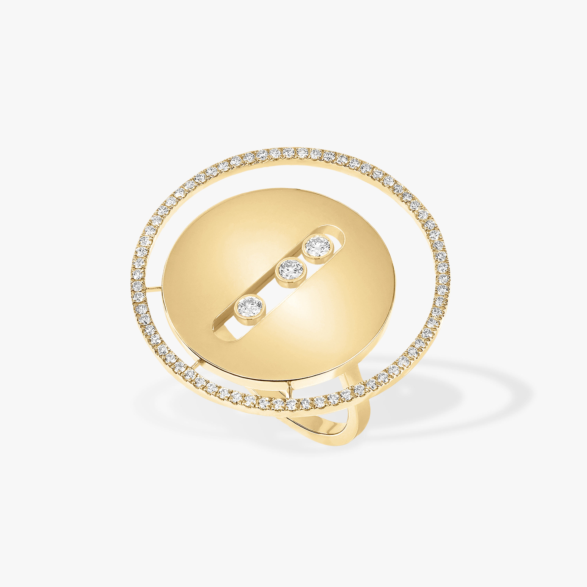 Кольцо Для нее Желтое золото Бриллиантами Lucky Move GM (большая модель) 10820-YG