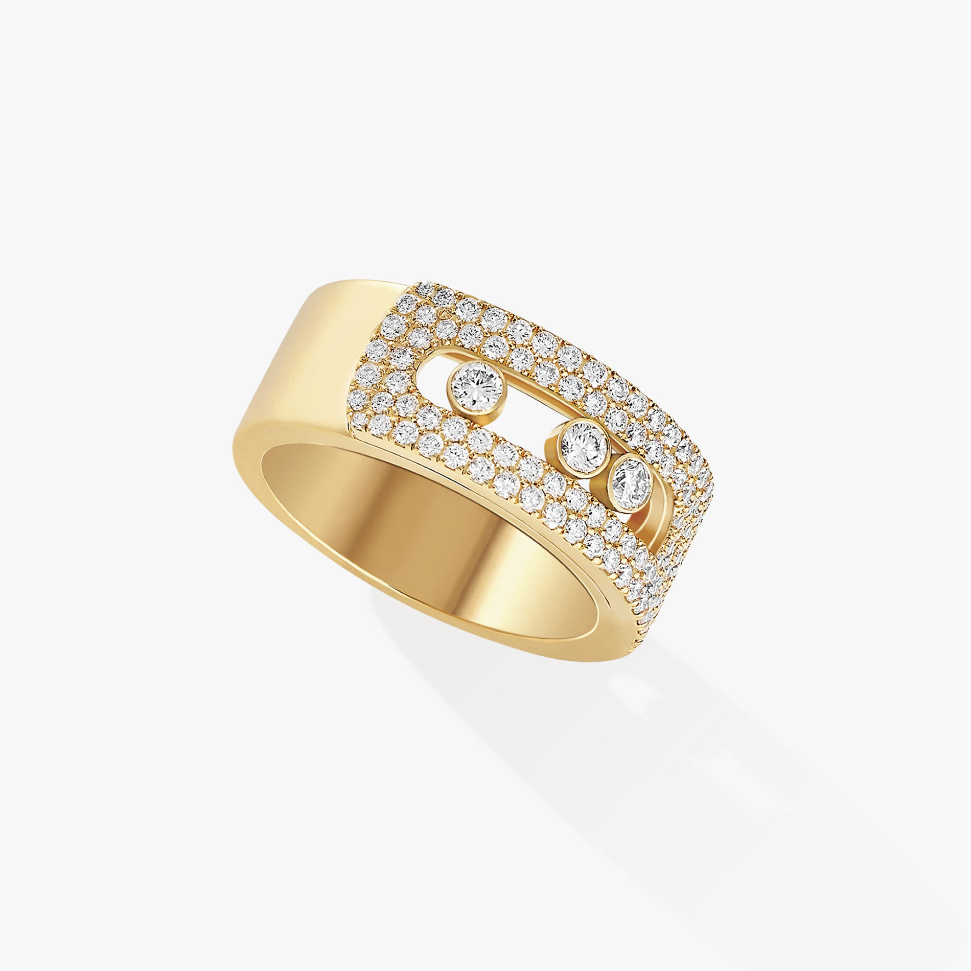 Move Noa LM Pavé Yellow Gold For Her Diamond Ring 10102-YG