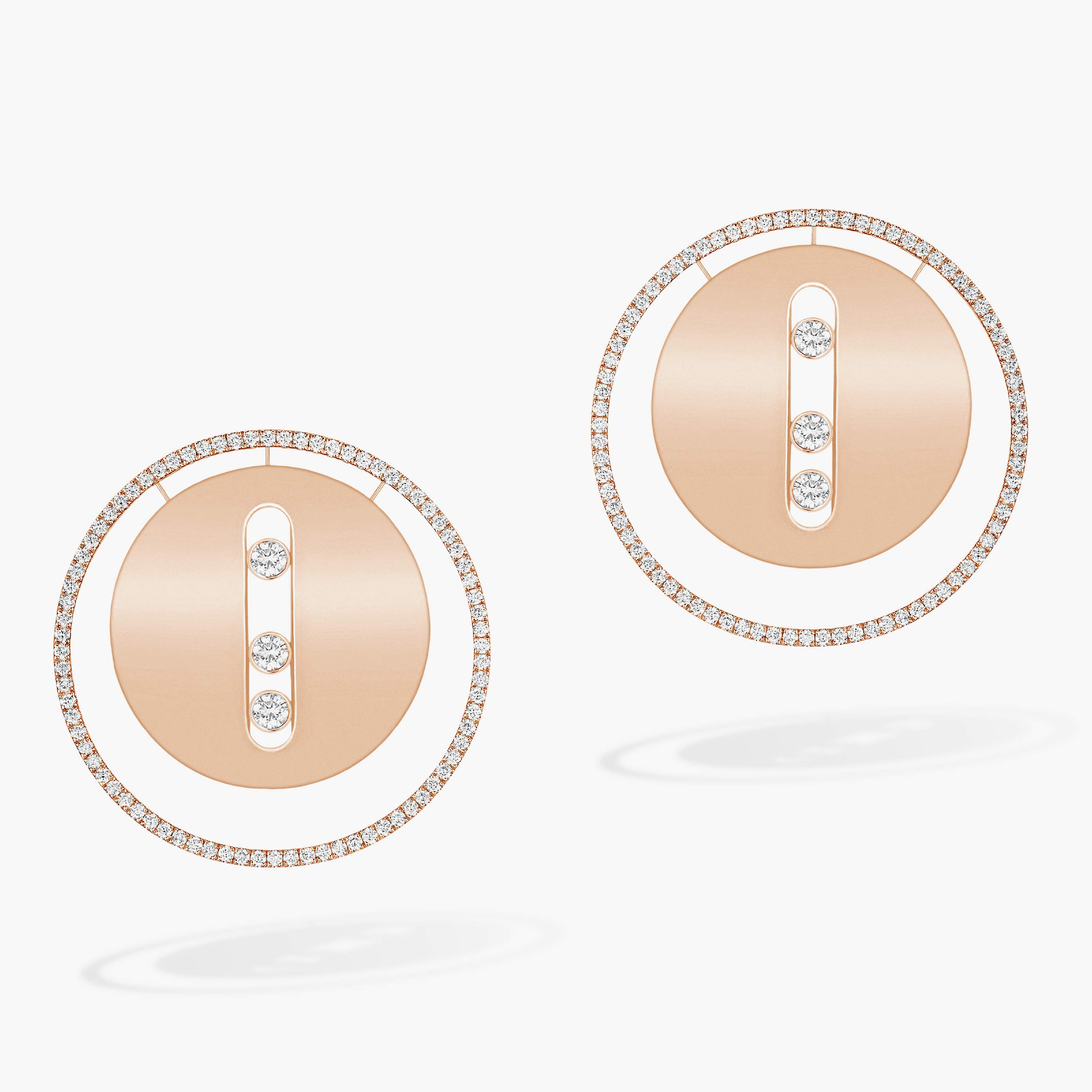 Lucky Move LM Pink Gold For Her Diamond Earrings 10818-PG