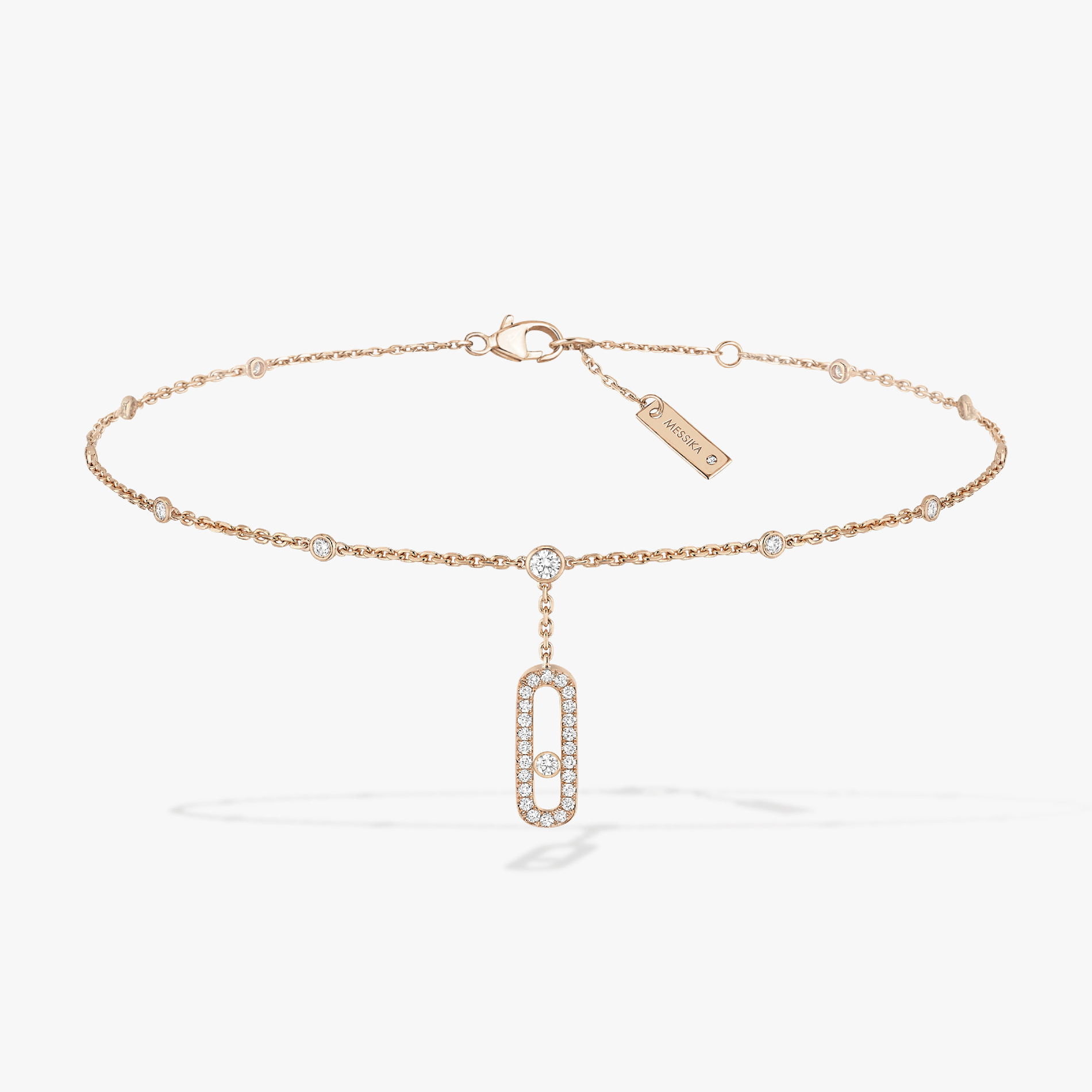 Bracelet de Cheville Move Uno Pavé Für sie Diamant Armband Roségold 06592-PG