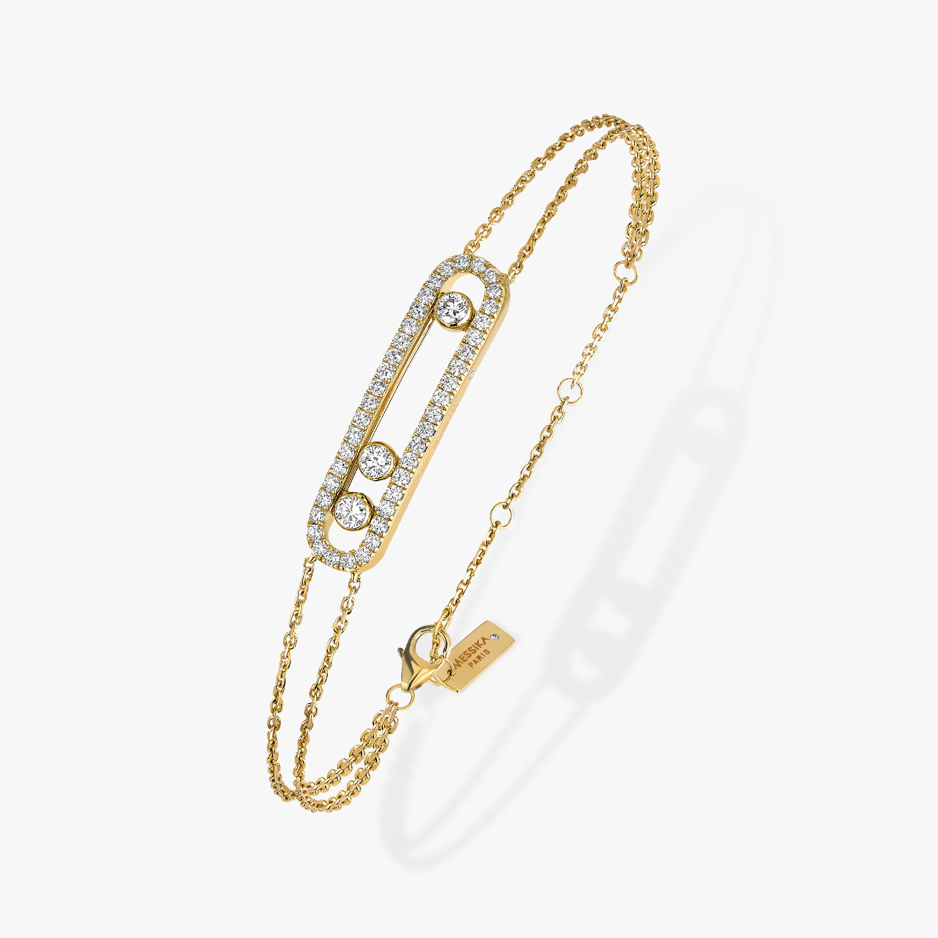 Move Classique Pavé Yellow Gold For Her Diamond Bracelet 03995-YG