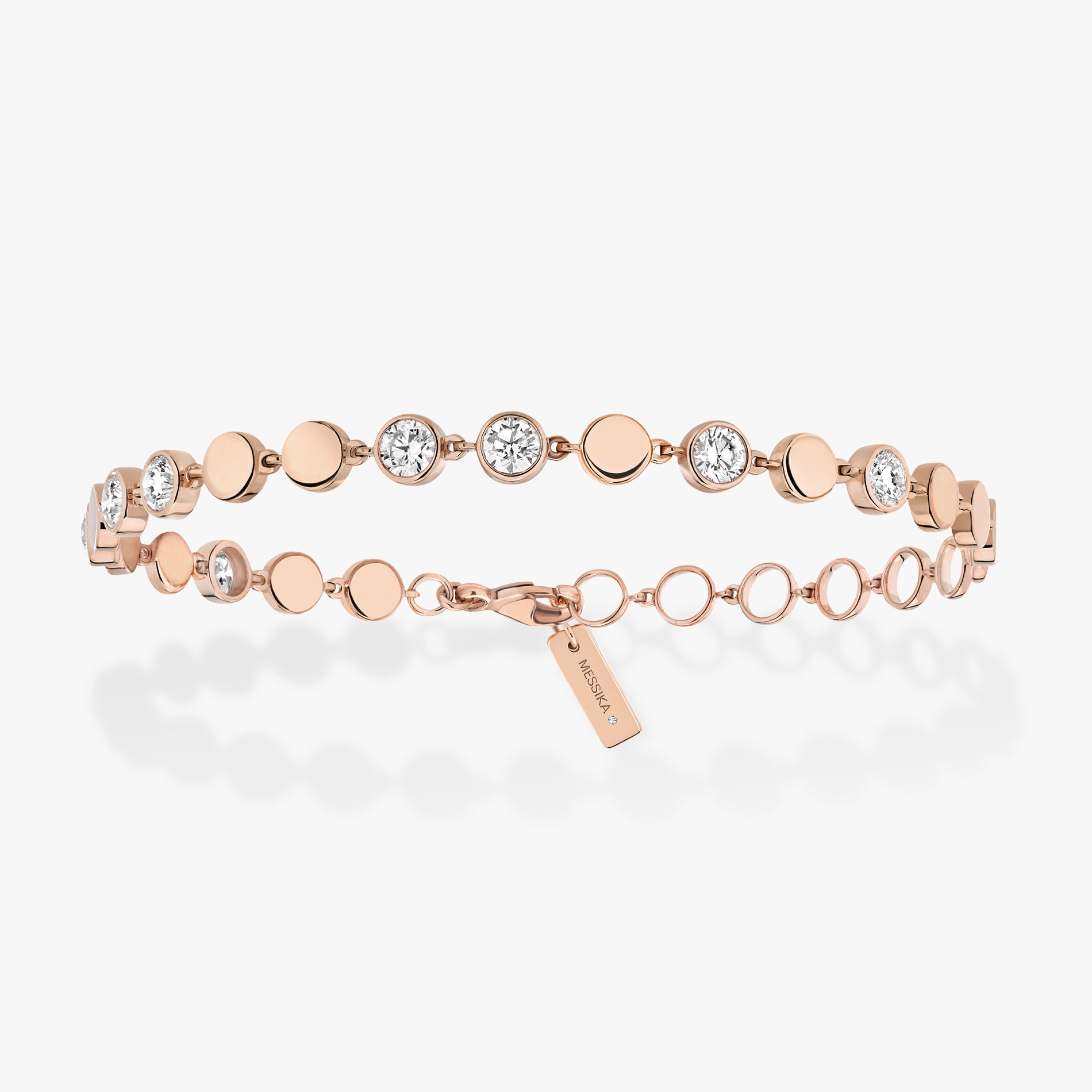 Bracelet For Her Pink Gold Diamond D-Vibes MM 12484-PG