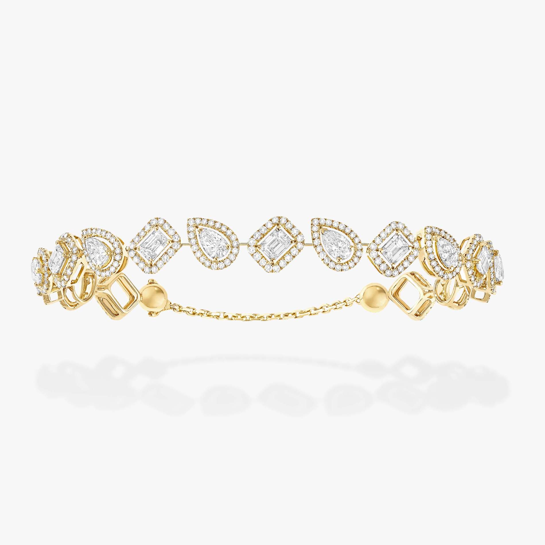 Bracelet Femme Or Jaune Diamant My Twin Skinny Rivière 07102-YG