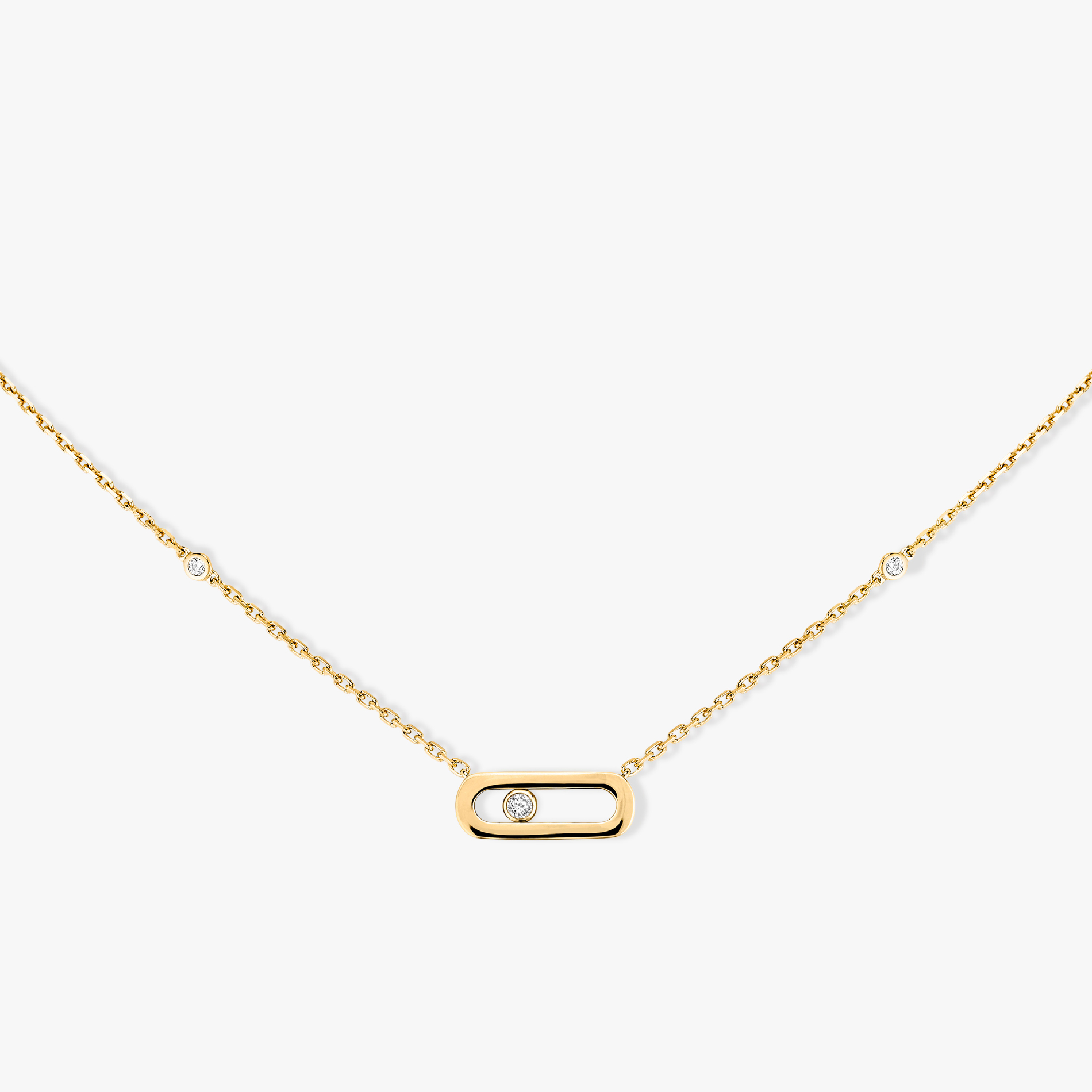 Necklace For Her Yellow Gold Diamond Gold Move Uno 10053-YG