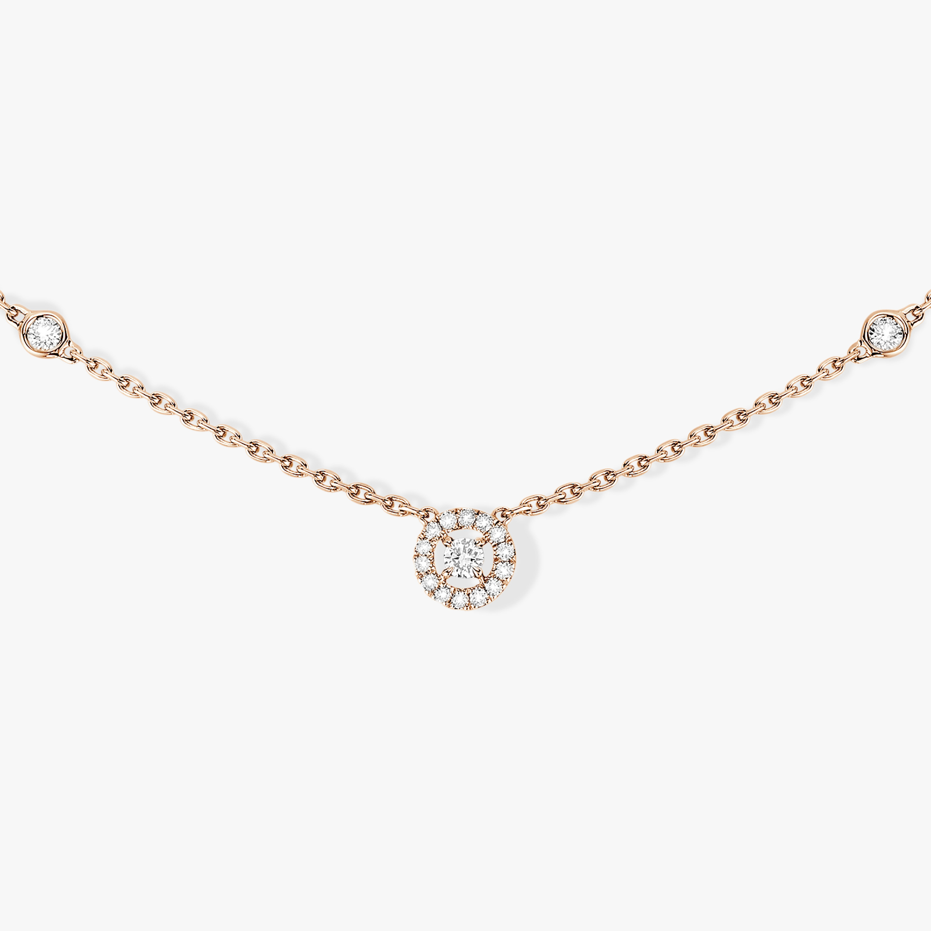 Collar Mujer Oro rosa Diamante Joy XS 05370-PG