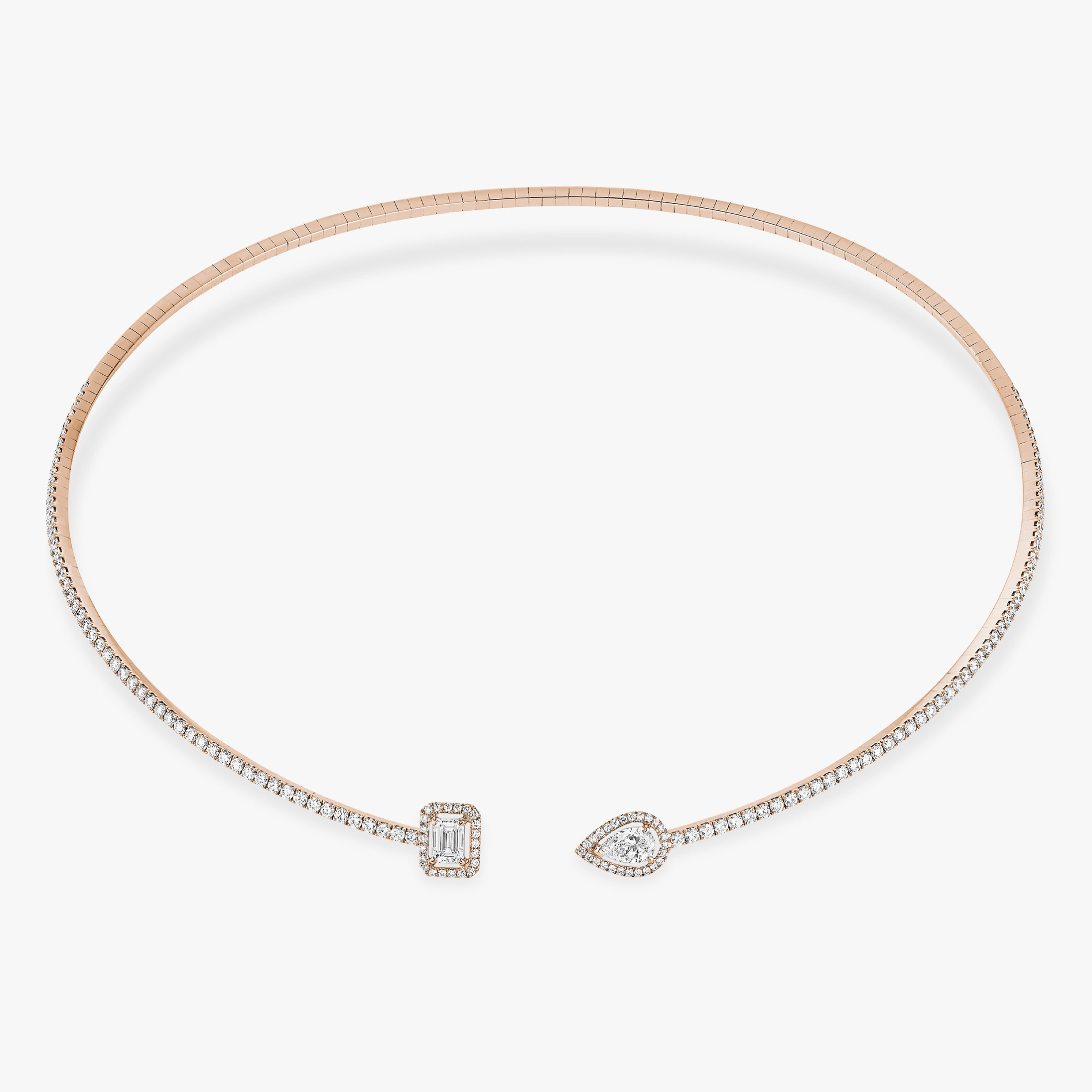 My Twin Skinny Pink Gold For Her Diamond Necklace 06493-PG