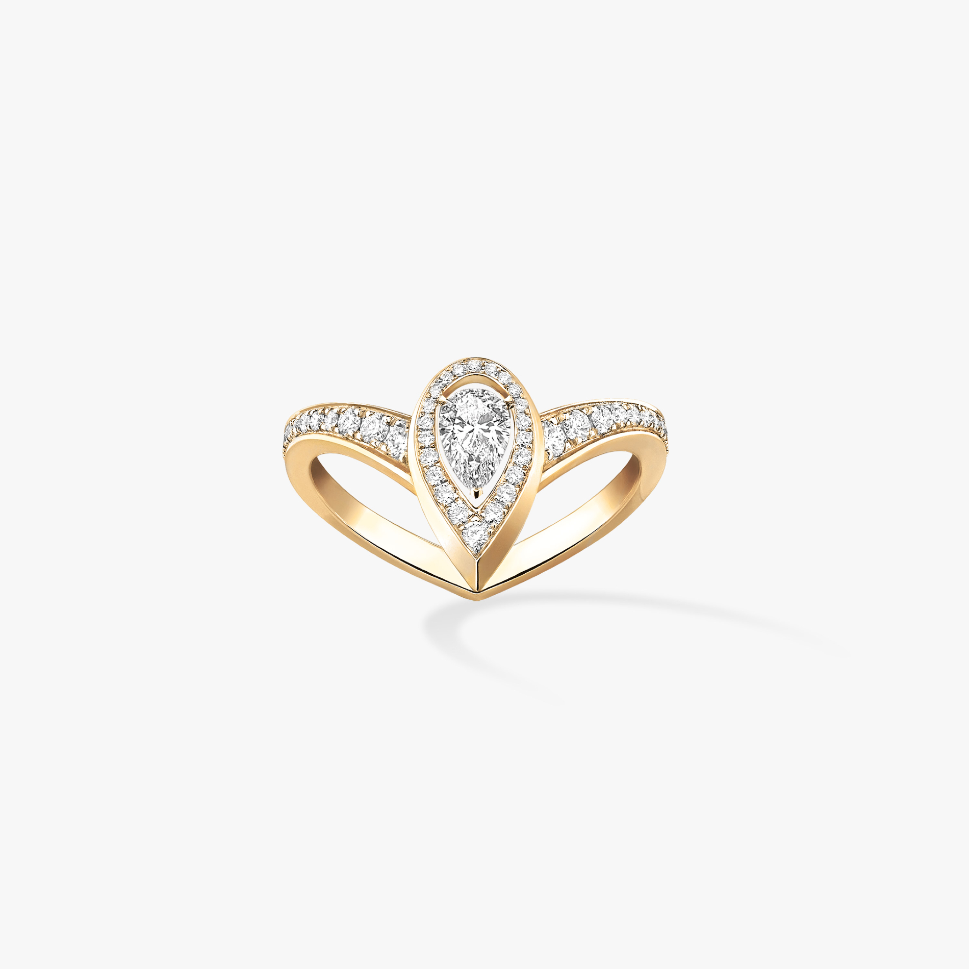 Ring For Her Yellow Gold Diamond Fiery 0.10ct 12086-YG