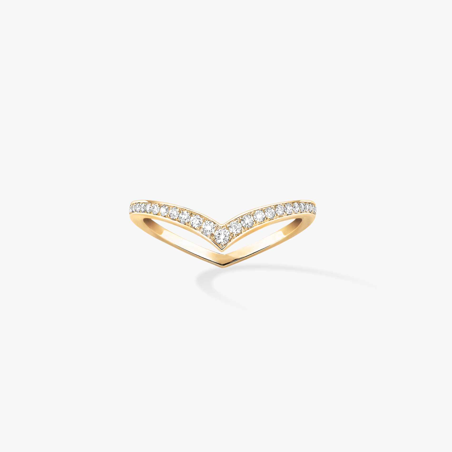 Ring For Her Yellow Gold Diamond Fiery Diamond Pavé Wedding Ring 12088-YG
