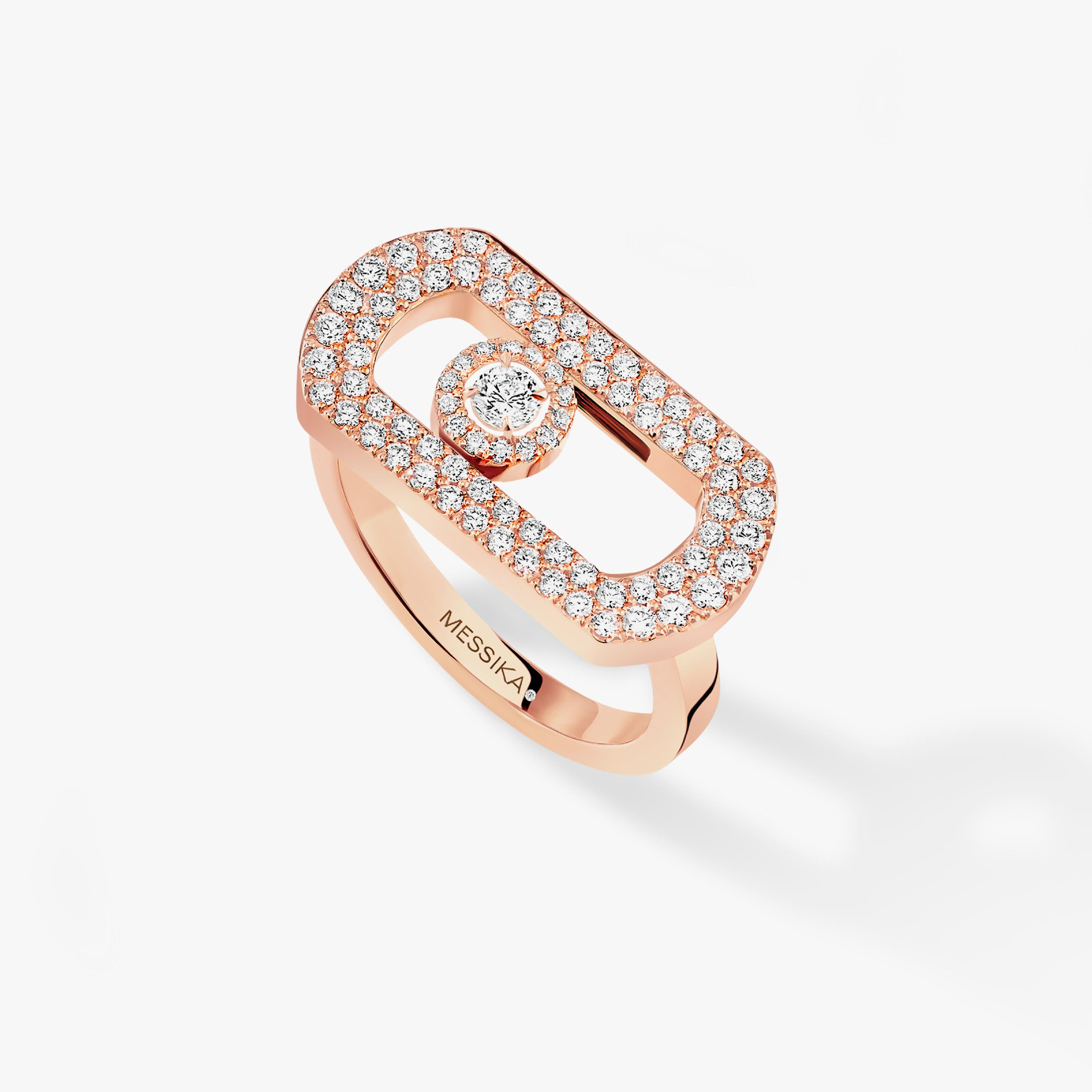 So Move Pavé Pink Gold For Her Diamond Ring 12937-PG
