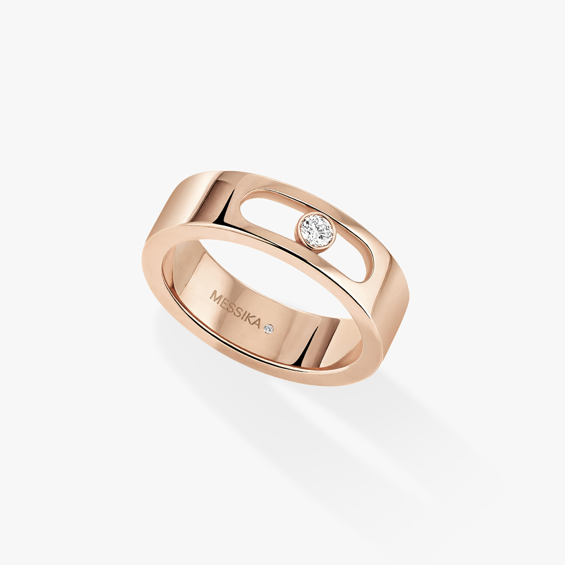 Кольцо смешанный Розовое золото Бриллиантами Обручальное кольцо Move Joaillerie 11701-PG