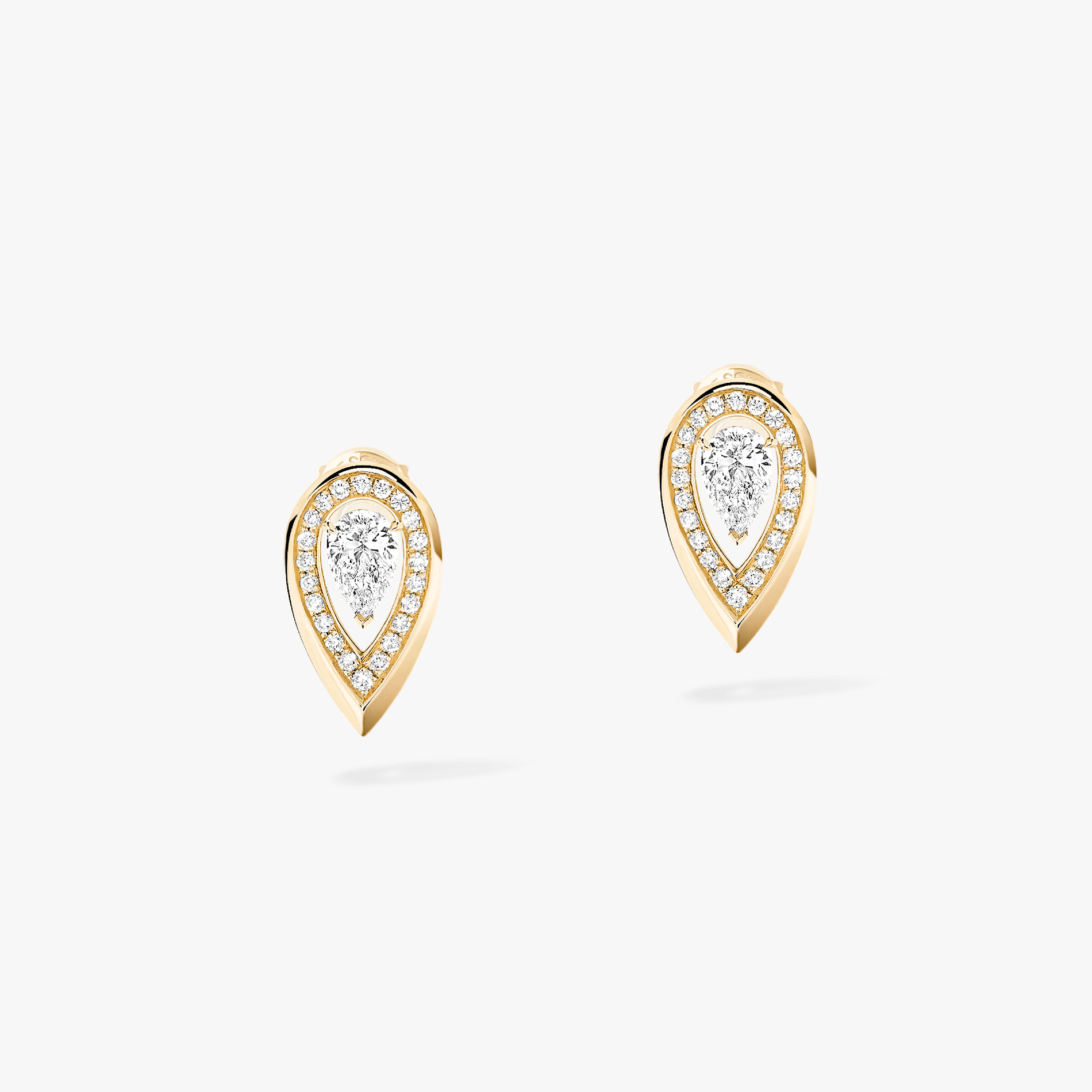 Boucles d'oreilles Femme Or Jaune Diamant Fiery 0,10ct 12809-YG