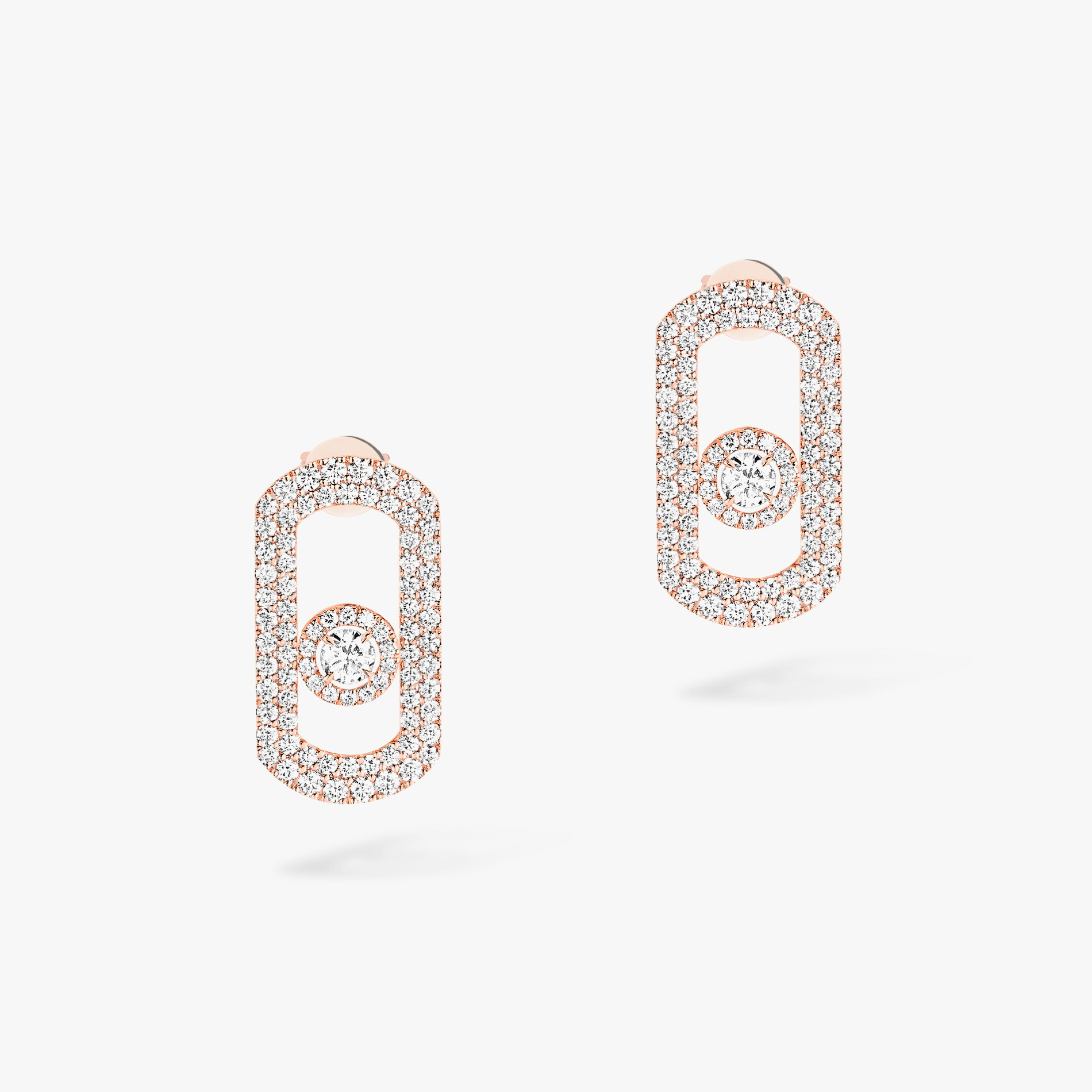 Earrings For Her Pink Gold Diamond So Move Pavé 12931-PG