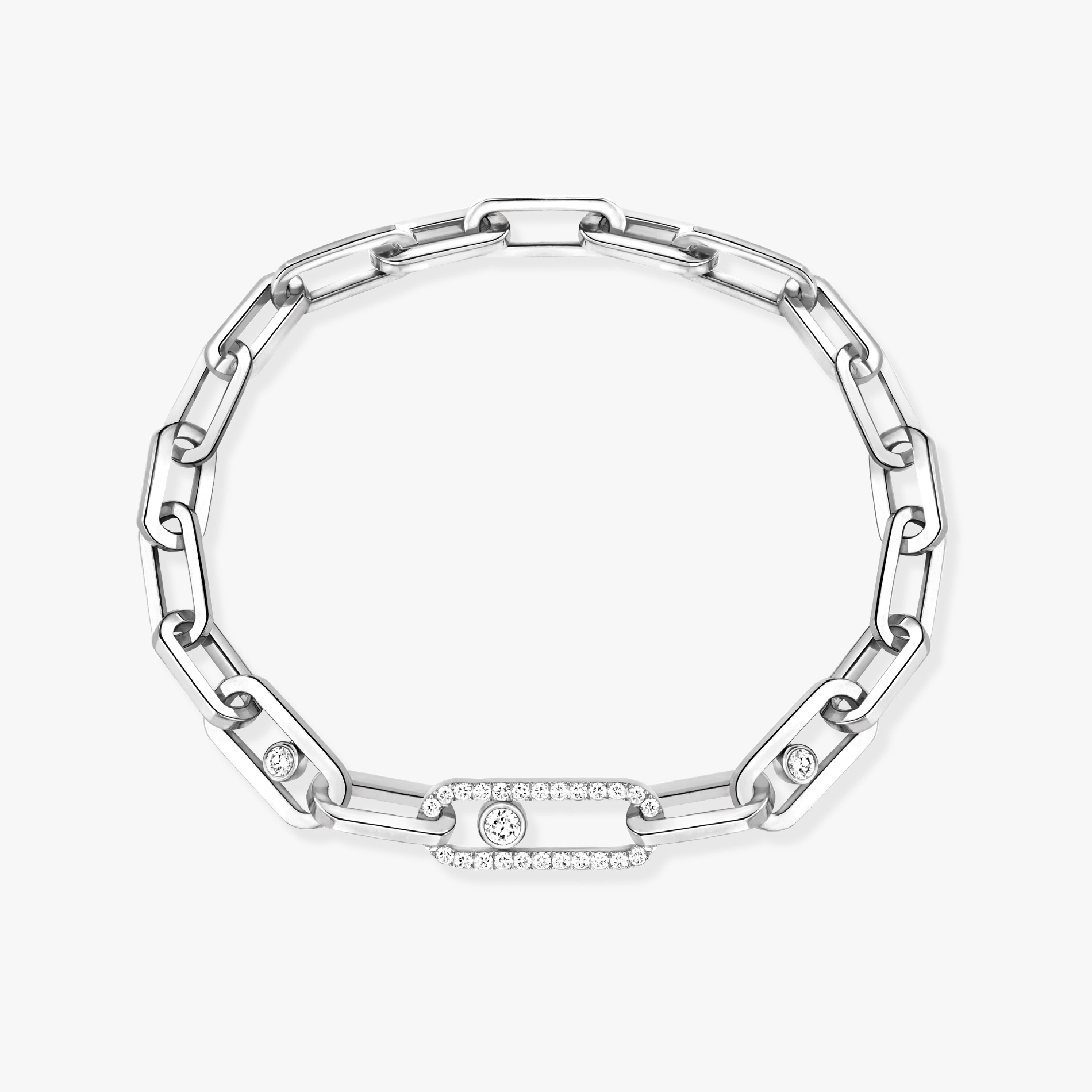 Move Link White Gold For Her Diamond Bracelet 12576-WG