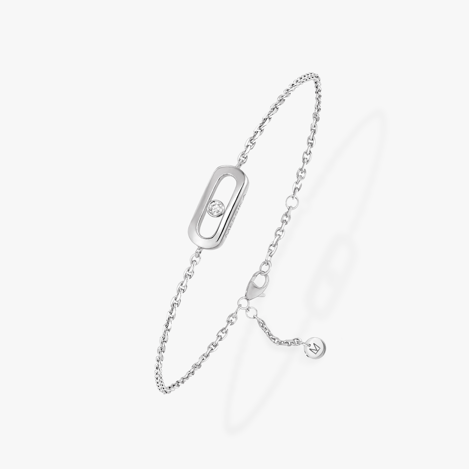 Bracelet Femme Or Blanc Diamant Messika CARE(S) Enfant 12500-WG