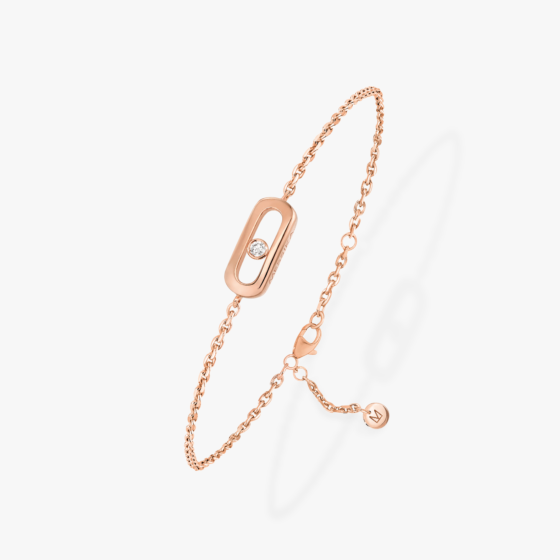 Bracelet For Her Pink Gold Diamond Messika CARE(S) Bracelet 12074-PG