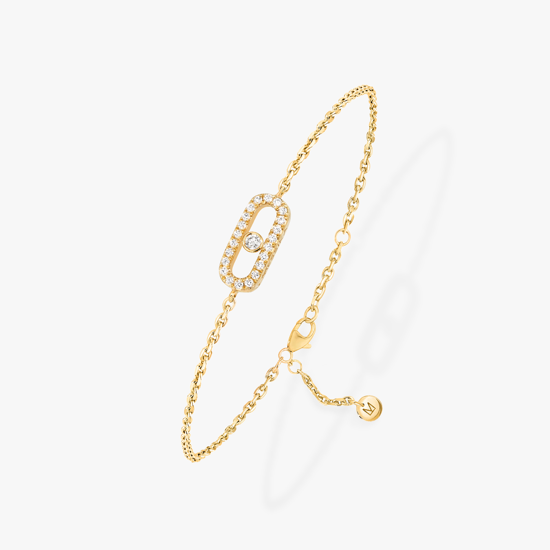 Messika CARE(S) Pavé Children's Bracelet Yellow Gold For Her Diamond Bracelet 12499-YG