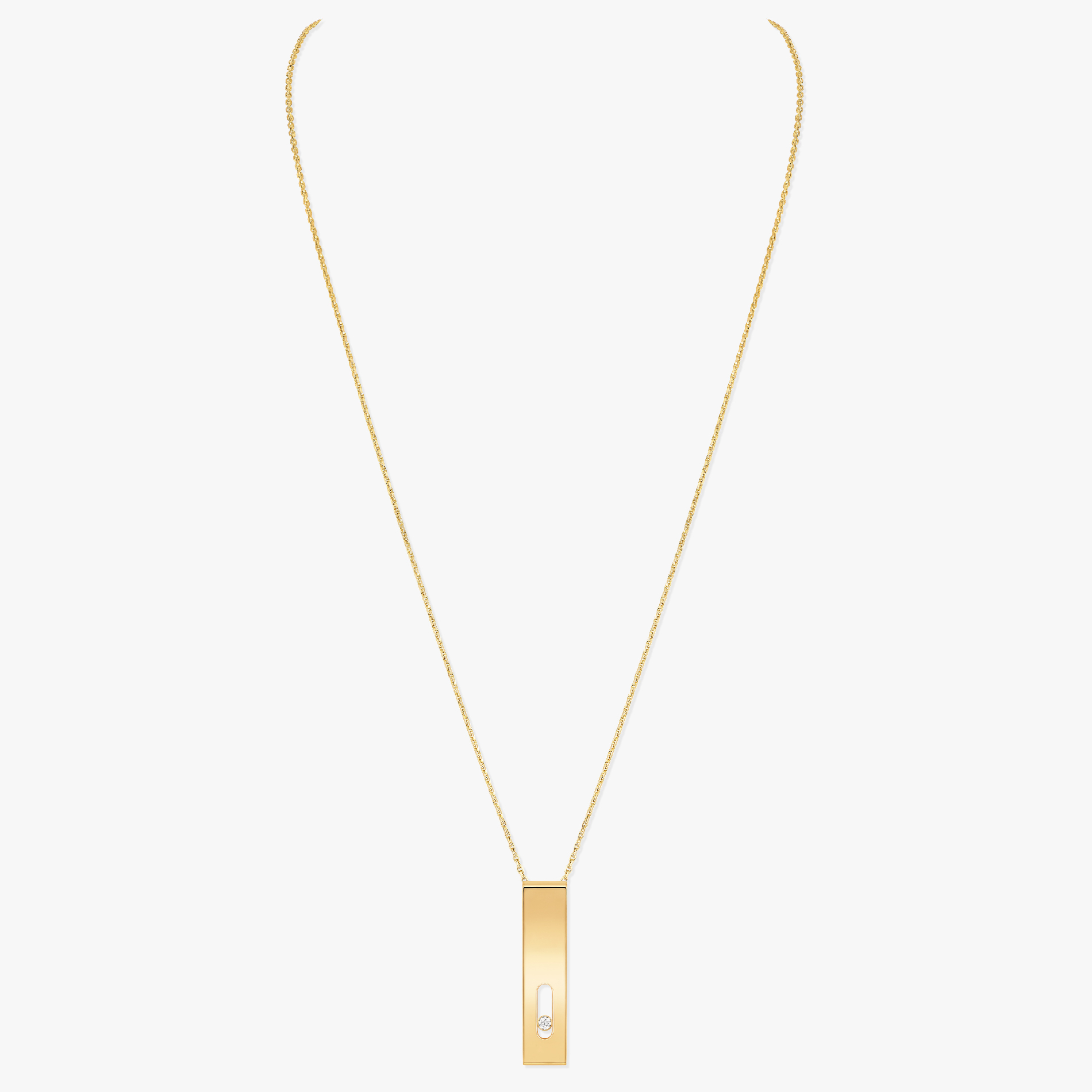 Collier Mixte Or Jaune Diamant Long Move Joaillerie 11700-YG