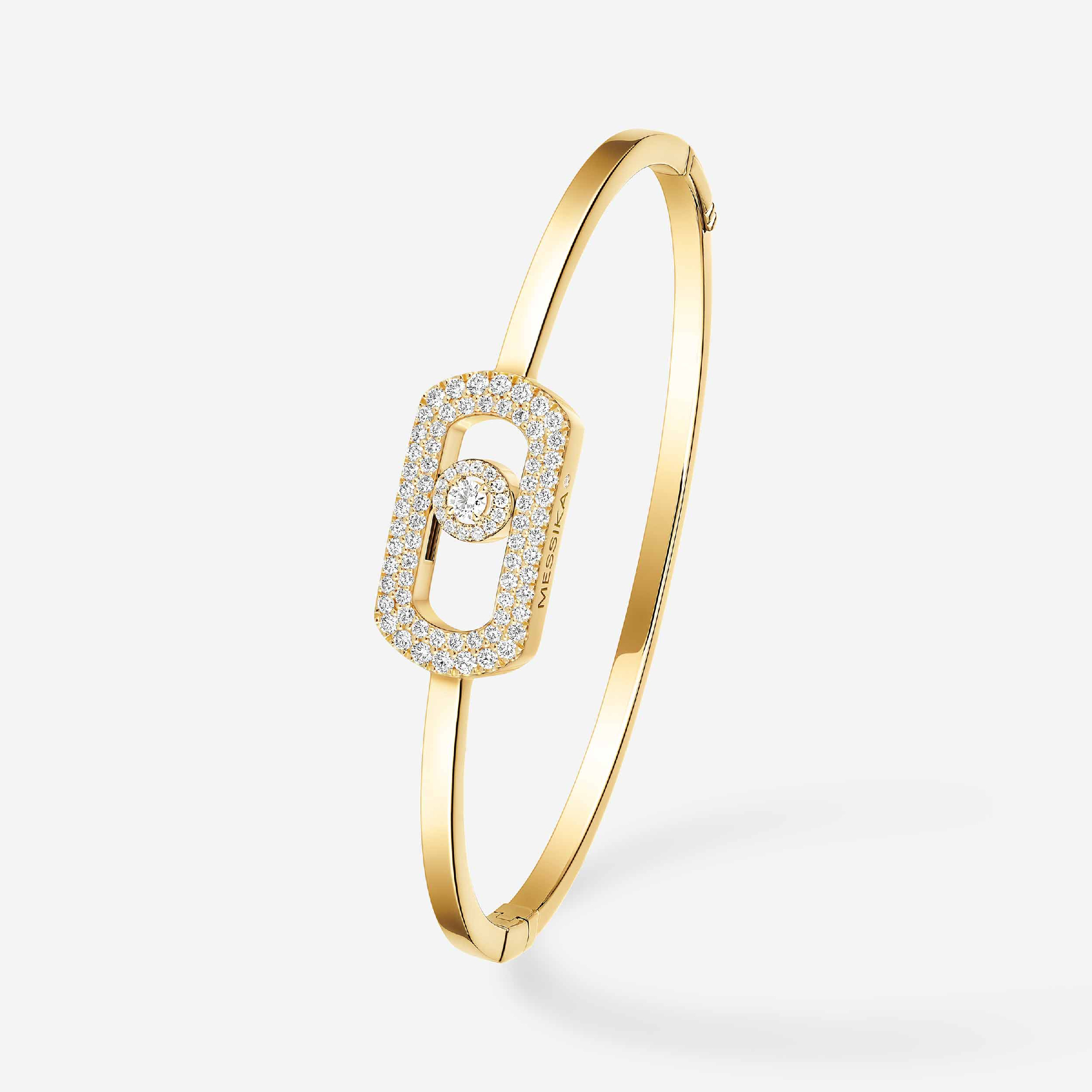 Bracelet For Her Yellow Gold Diamond Jonc So Move Pavé 13428-YG