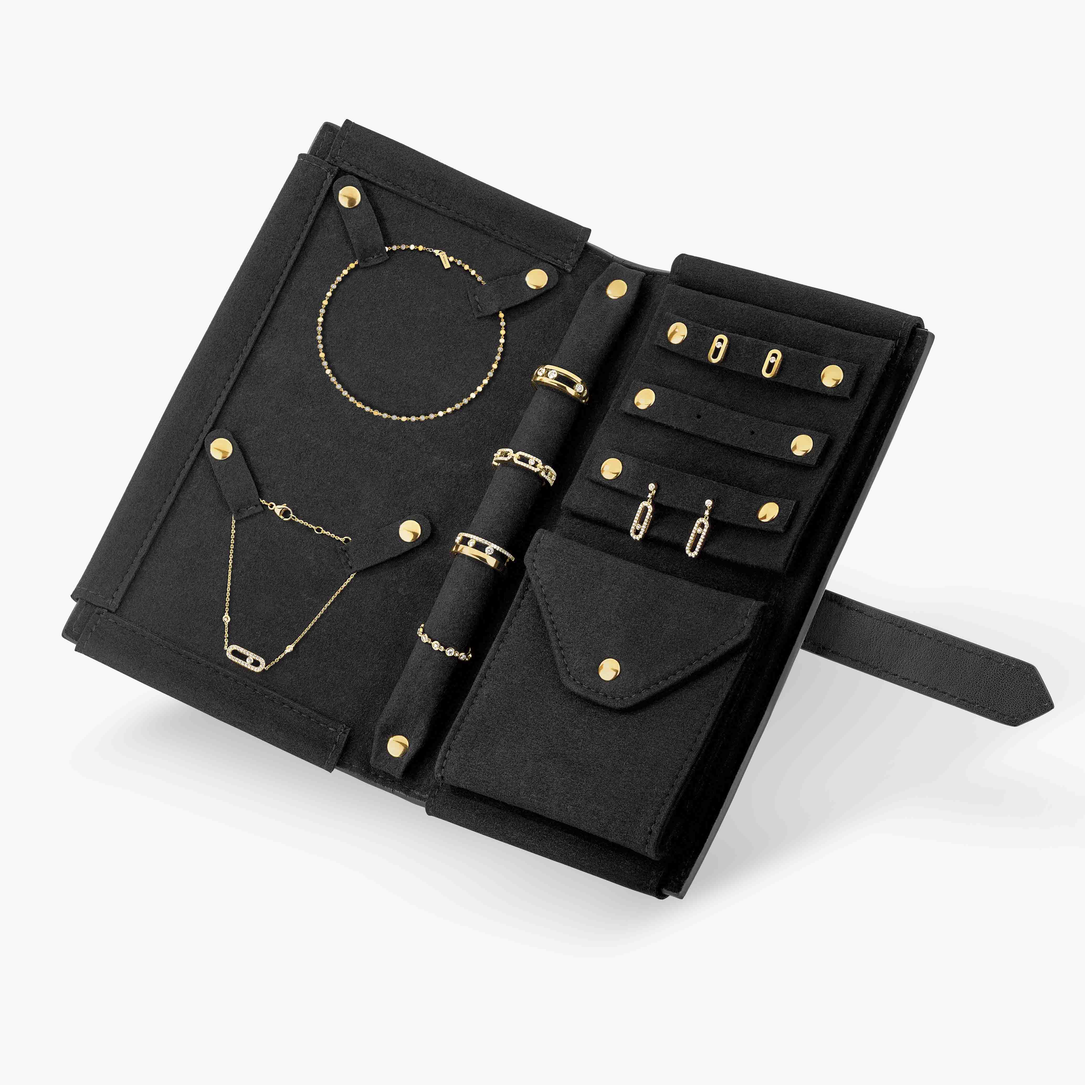 Leather jewelry pouch clearance