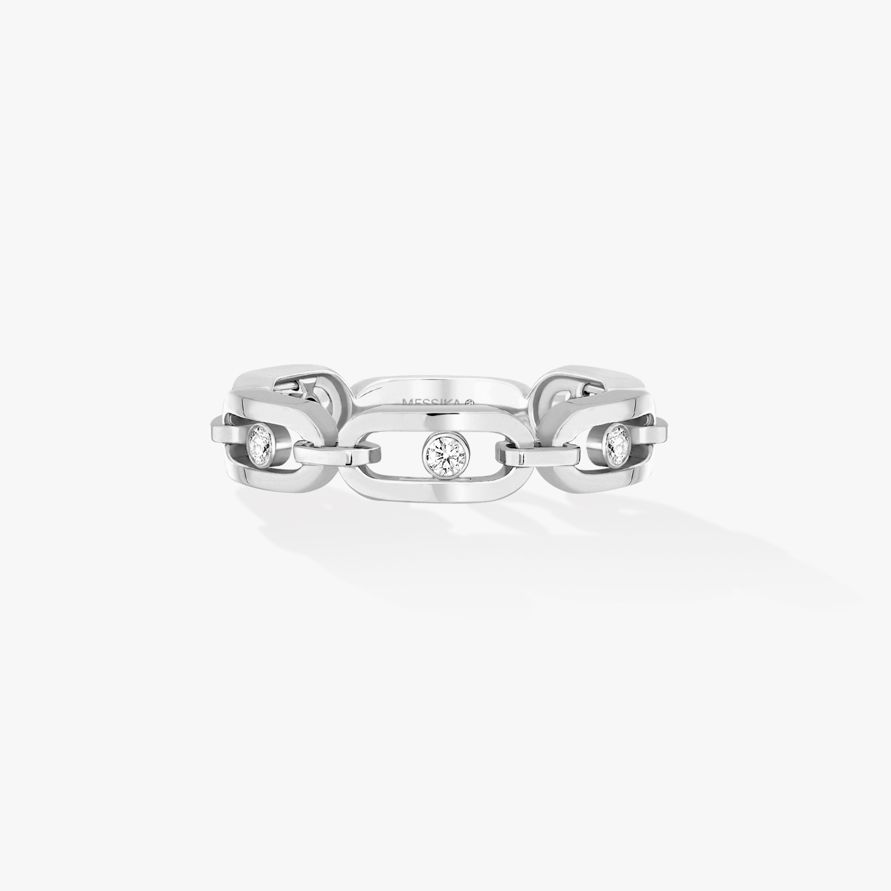 Ring For Her White Gold Diamond Move Link Multi 12078-WG