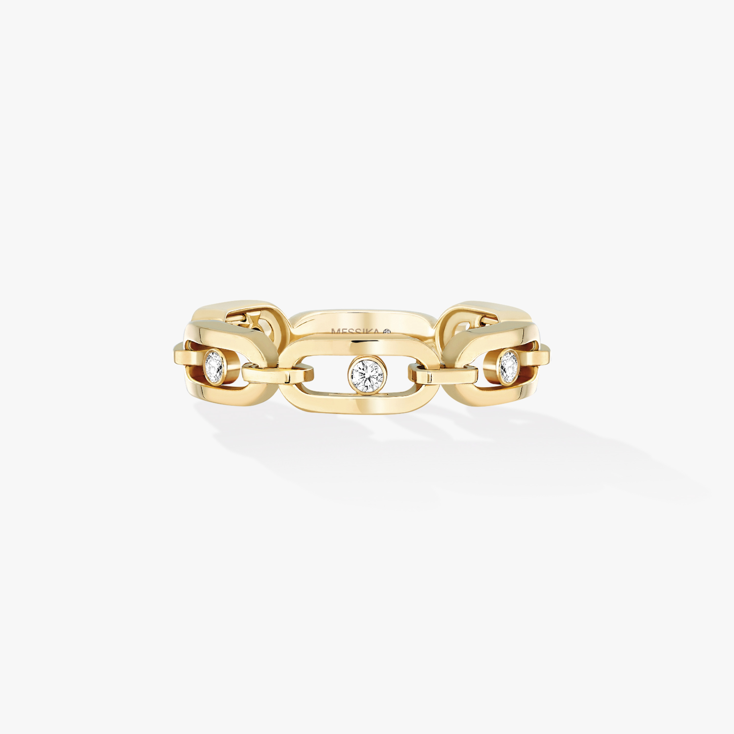 Move Link Multi Yellow Gold For Her Diamond Ring 12078-YG