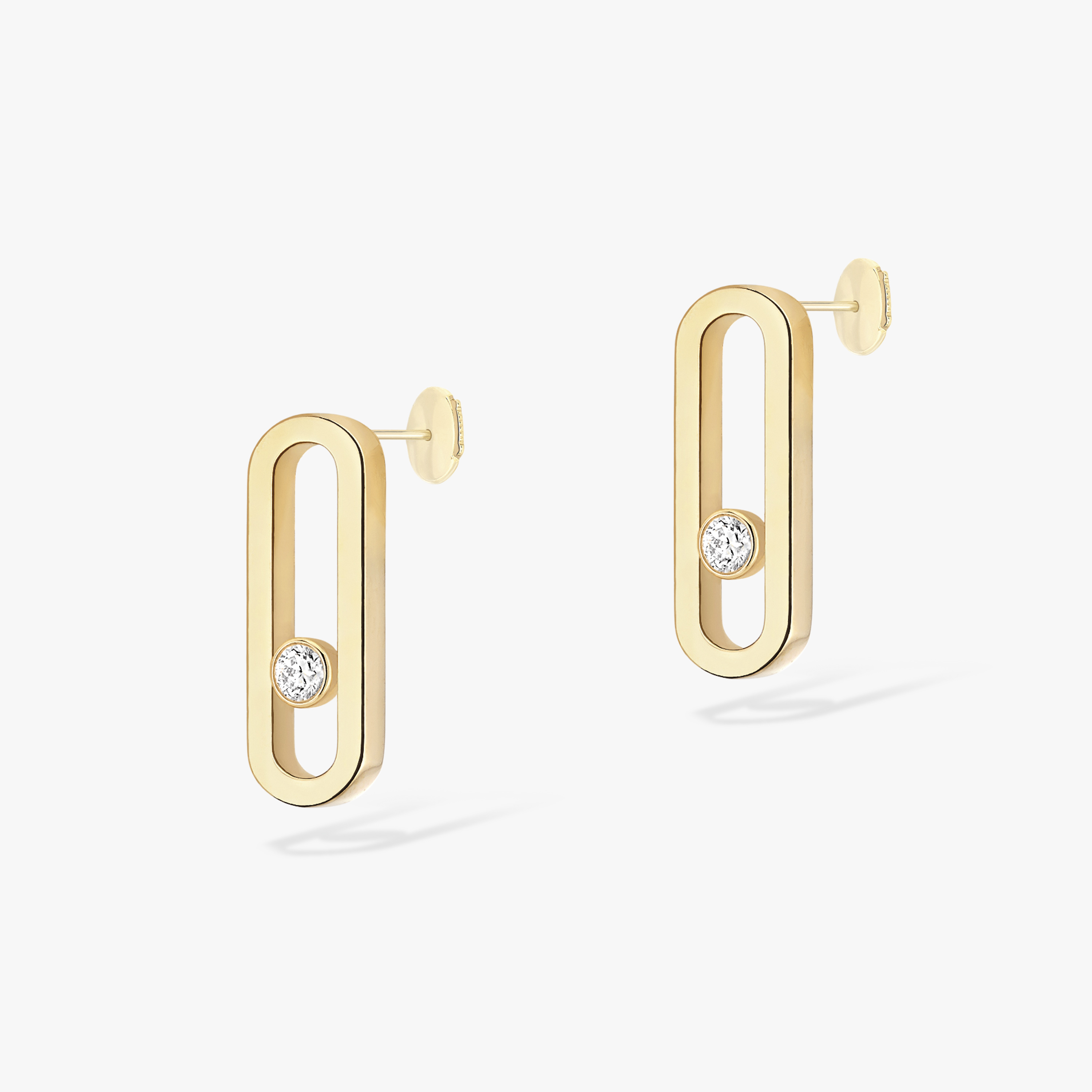 Earrings For Her Yellow Gold Diamond Move Uno 12182-YG