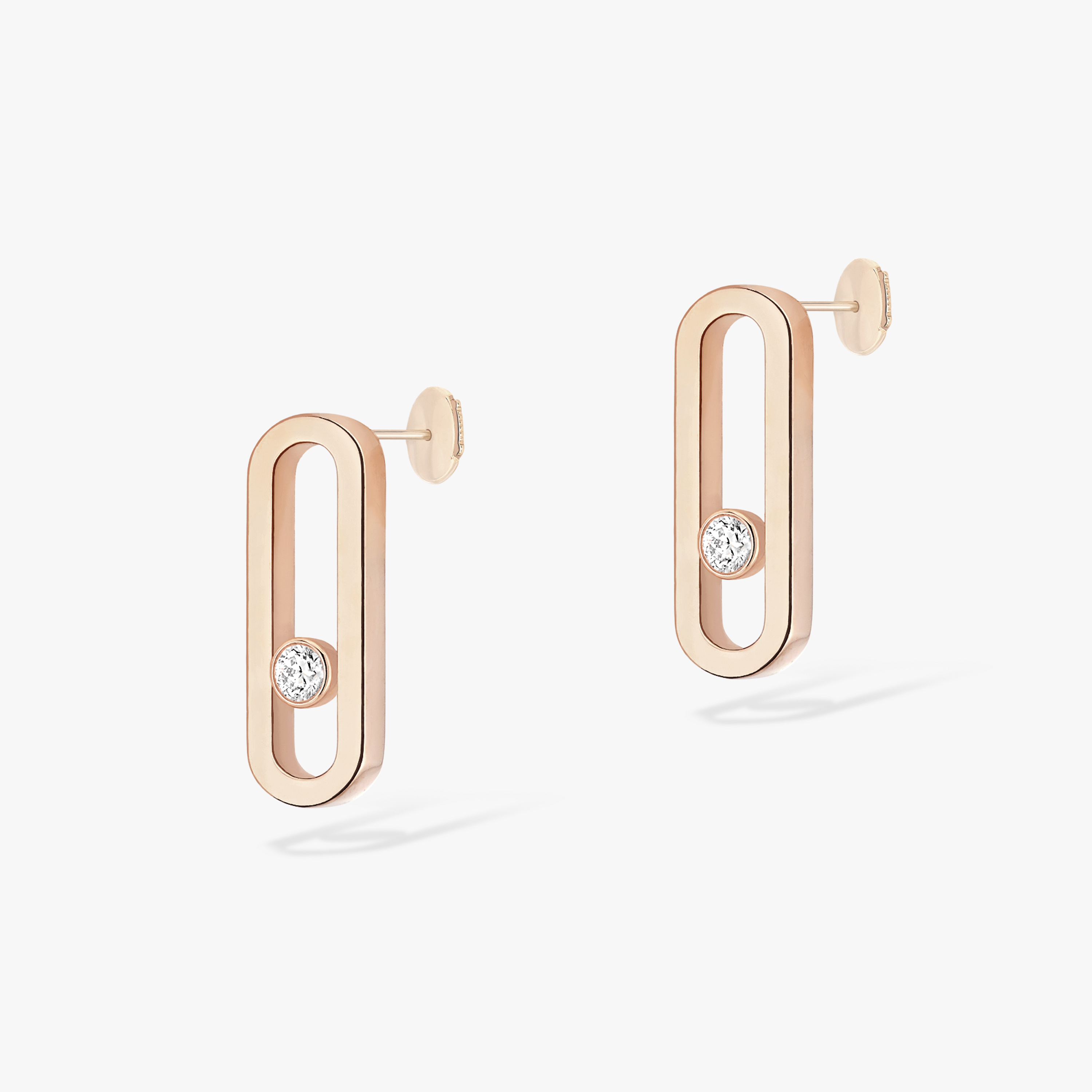 Move Uno Pink Gold For Her Diamond Earrings 12182-PG