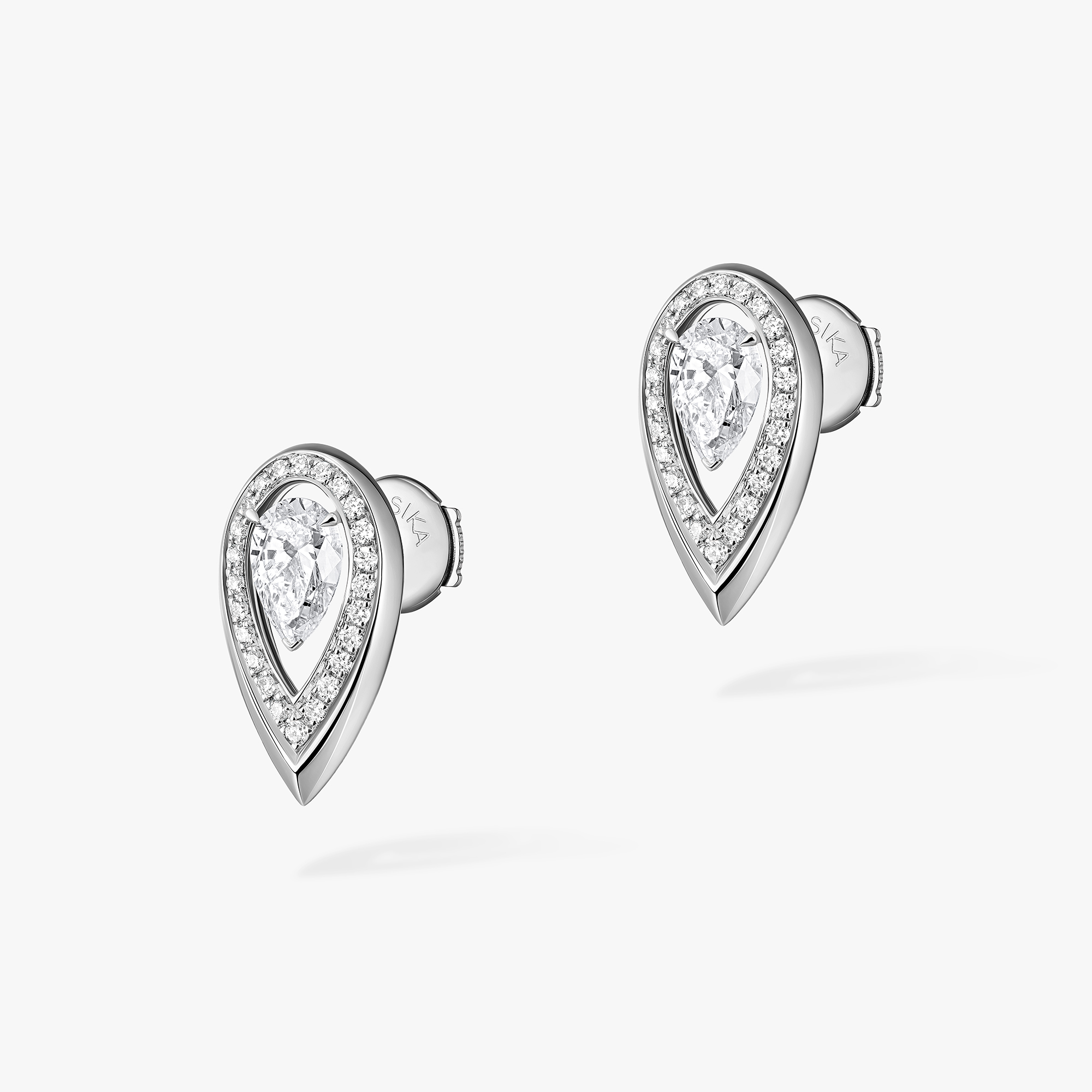 Earrings For Her White Gold Diamond Fiery 0.25ct 13240-WG