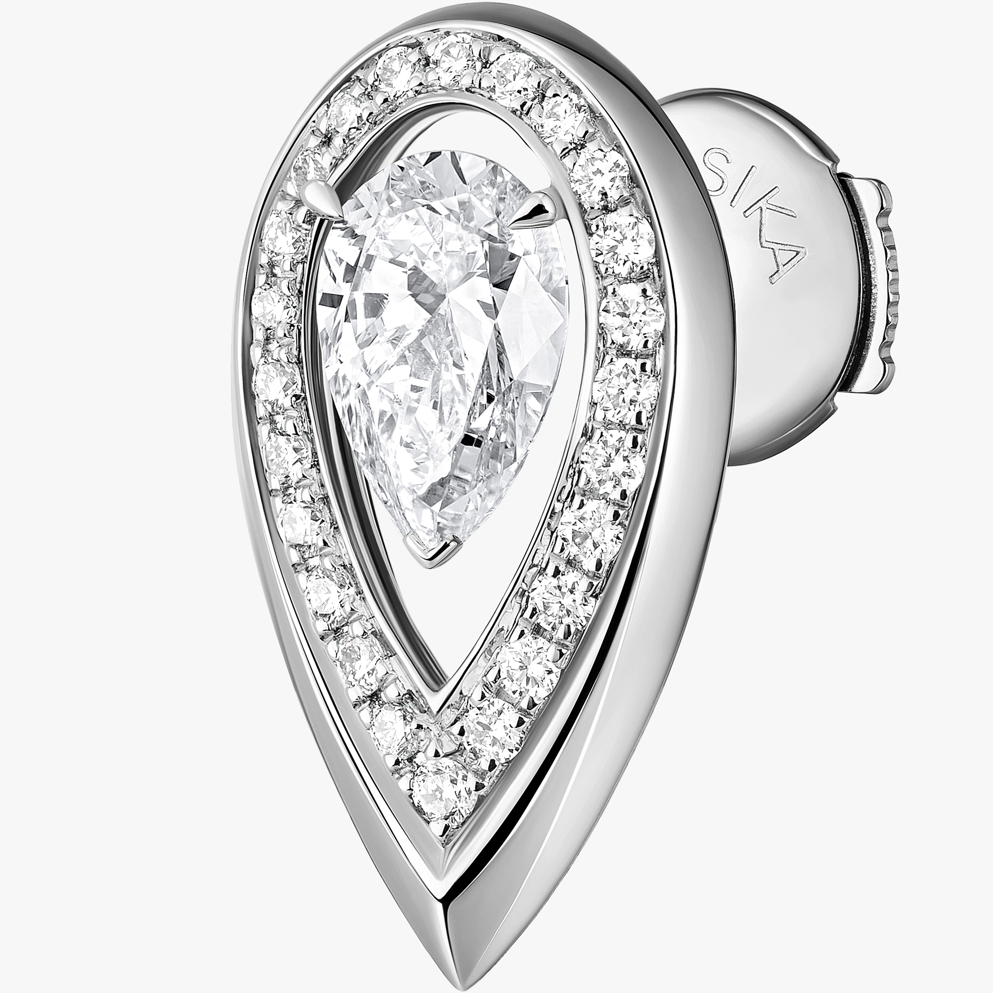 Pendiente Mujer Oro blanco Diamante Fiery 0,25 ct 13240-WG