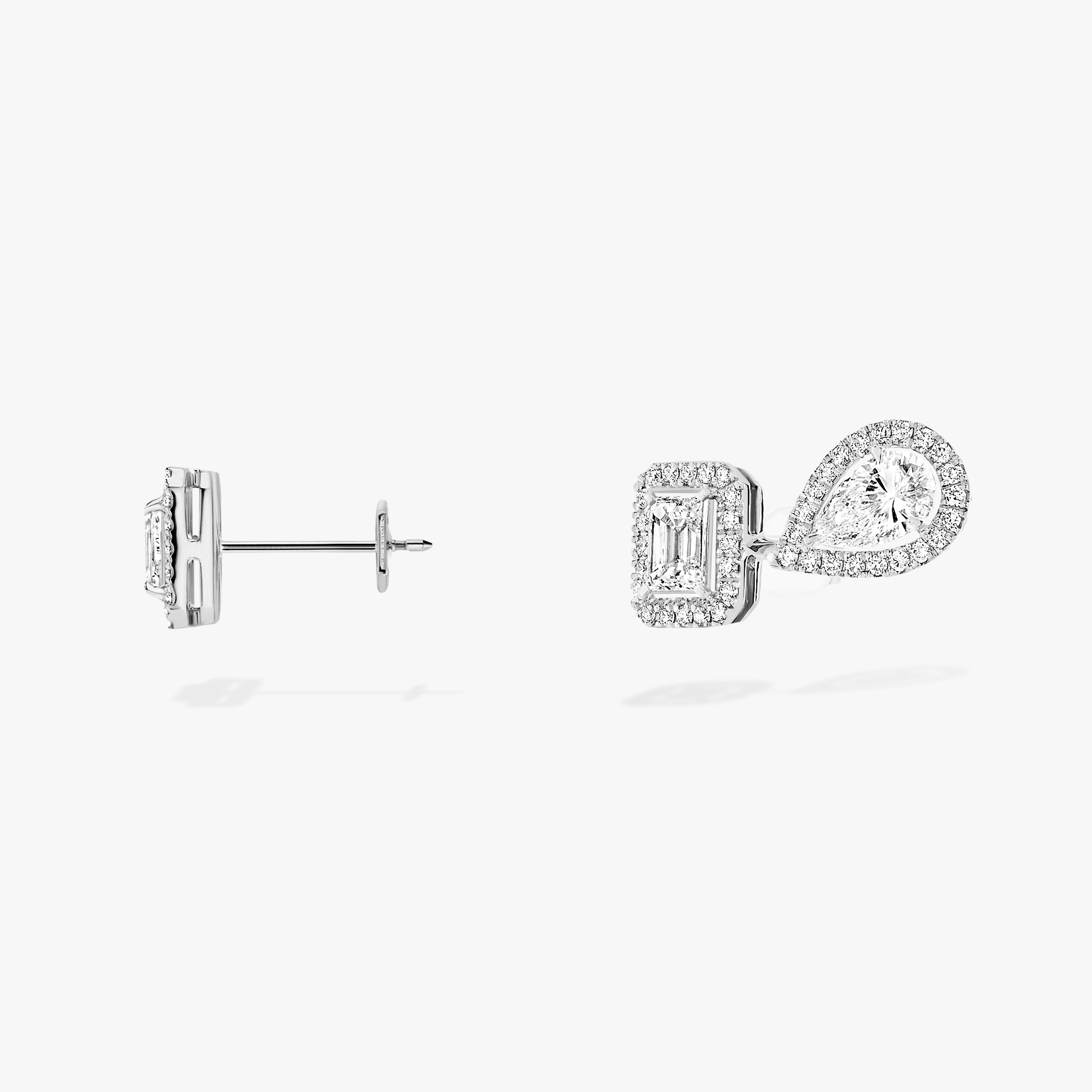 Earrings For Her White Gold Diamond My Twin 1+2 0.20 ct x3 12886-WG