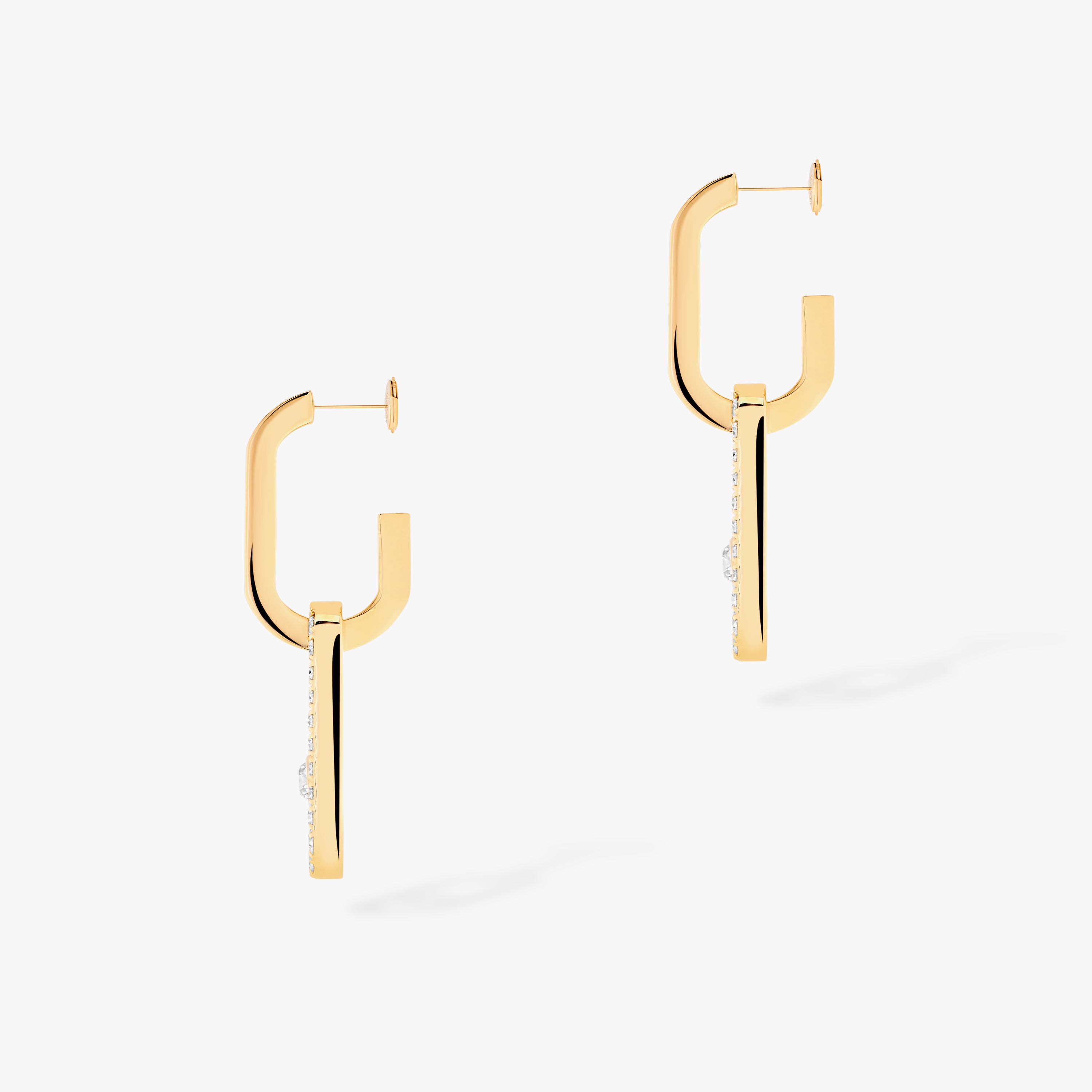 Move Link Yellow Gold For Her Diamond Earrings 12469-YG