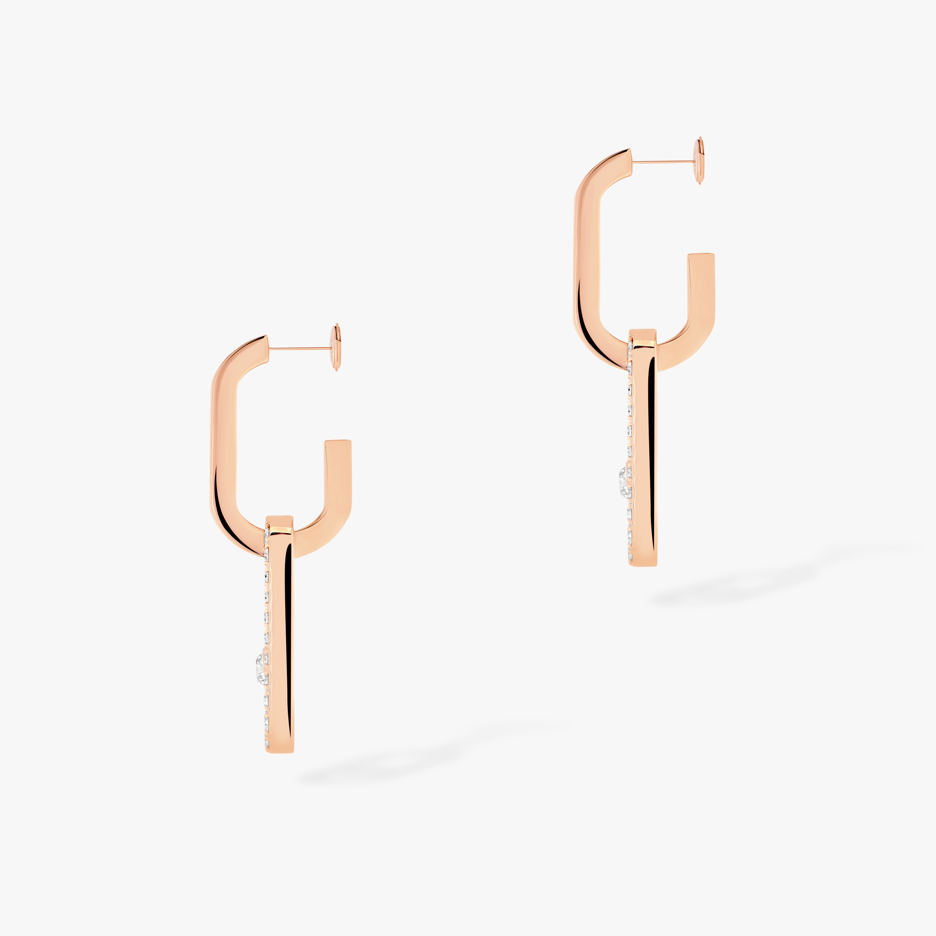 Move Link Pink Gold For Her Diamond Earrings 12469-PG