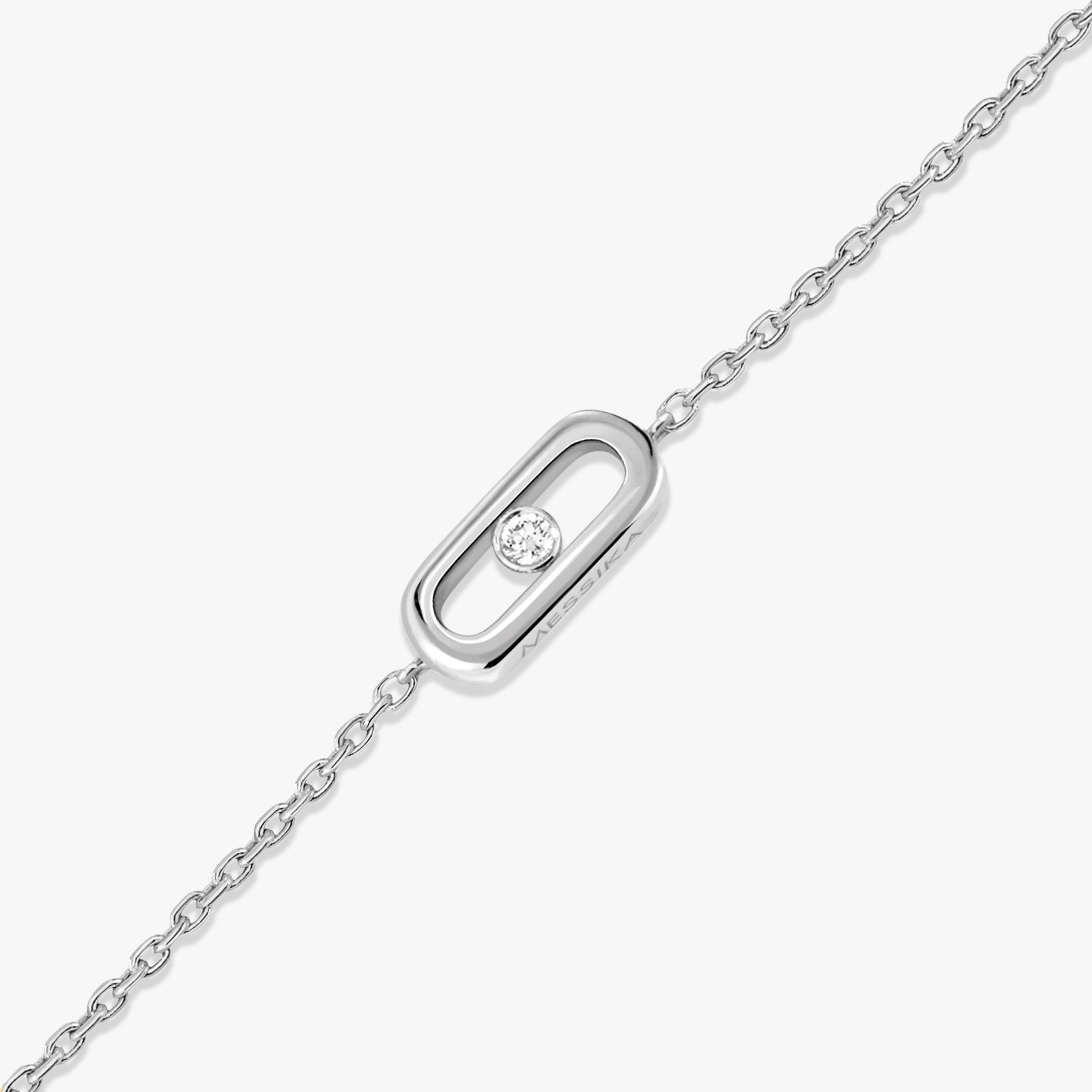 Bracelet Femme Or Blanc Diamant Messika CARE(S) Enfant 12500-WG