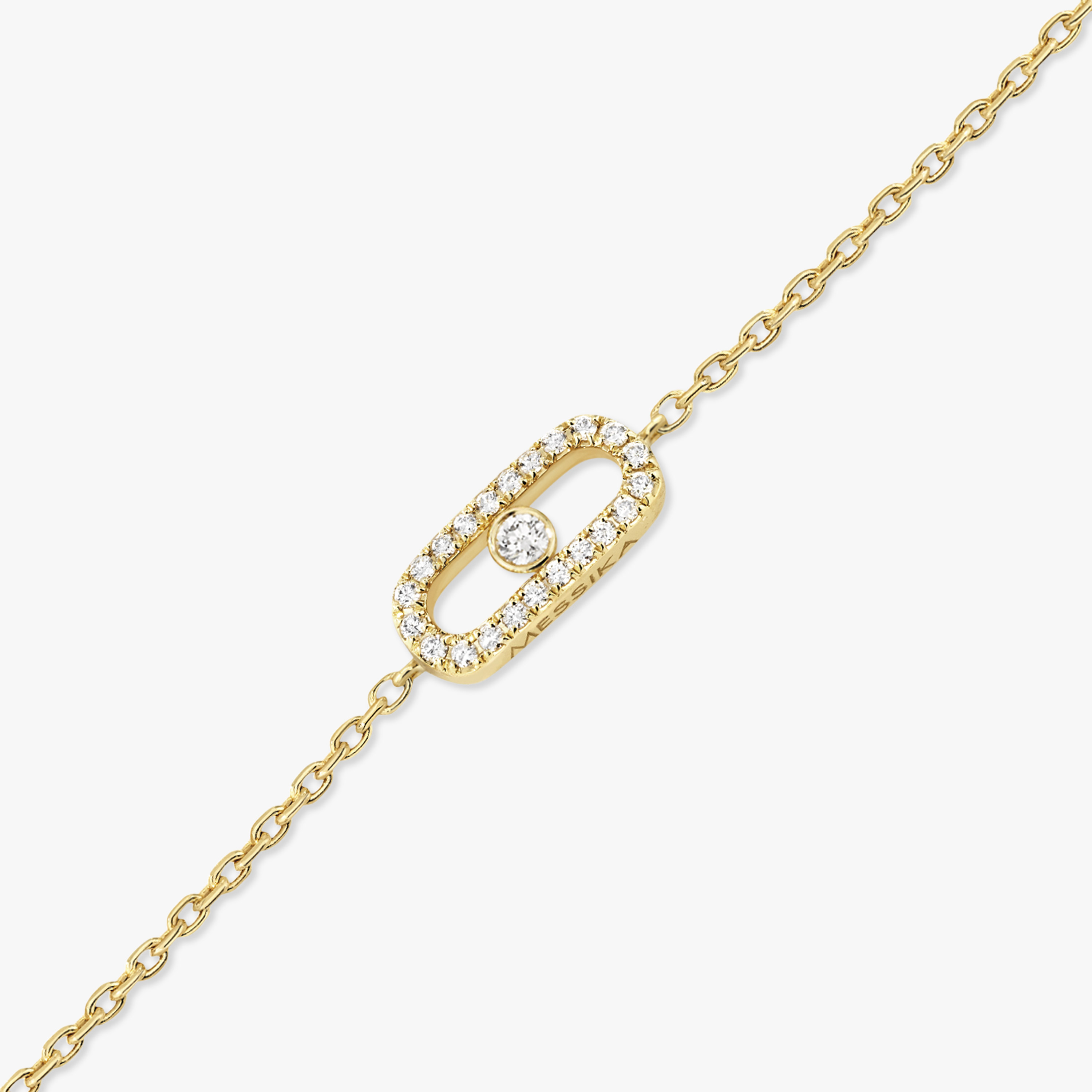Bracelet For Her Yellow Gold Diamond Messika CARE(S) Pavé Bracelet 12075-YG
