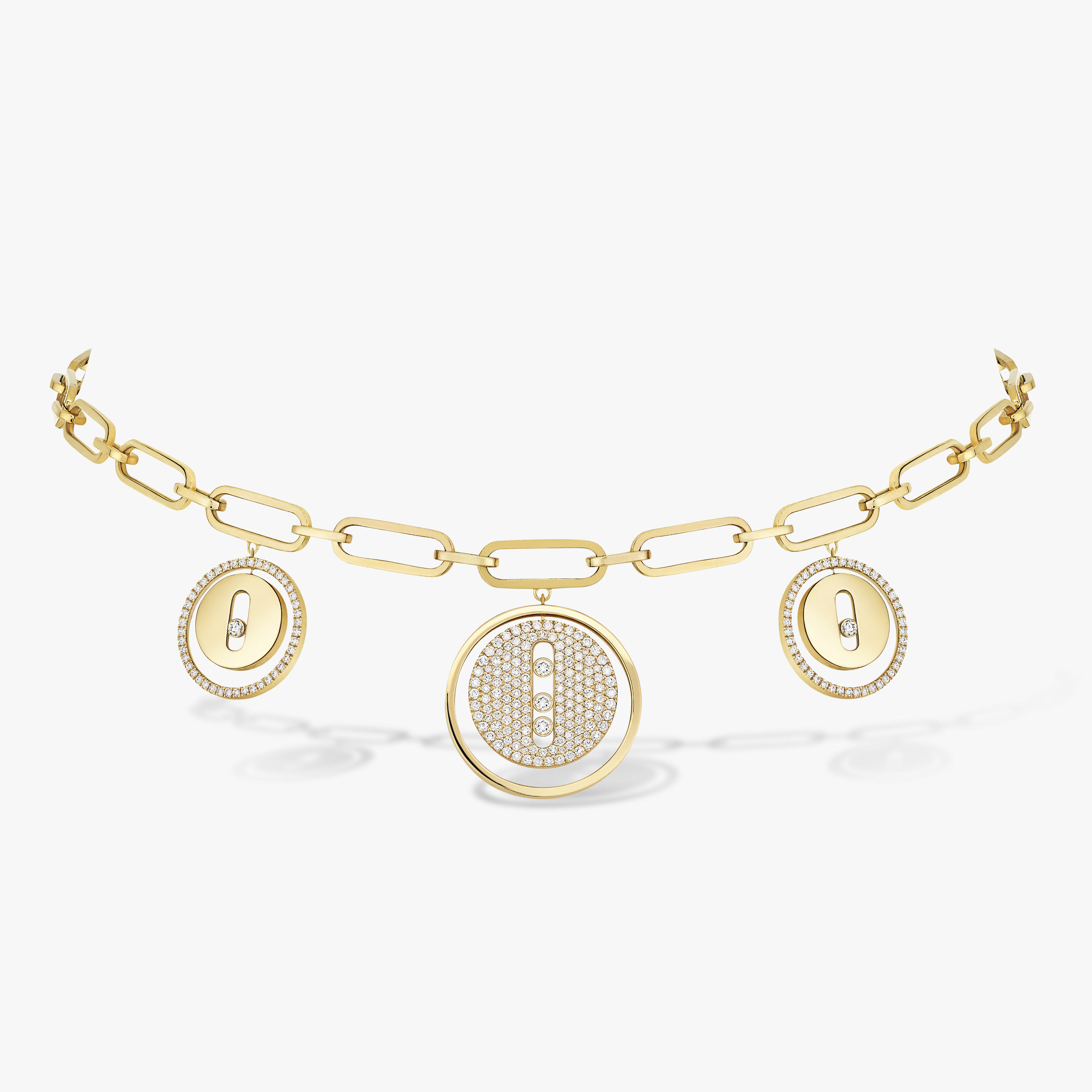 Collar Mujer Oro amarillo Diamante Gargantilla Lucky Move Charms 11972-YG