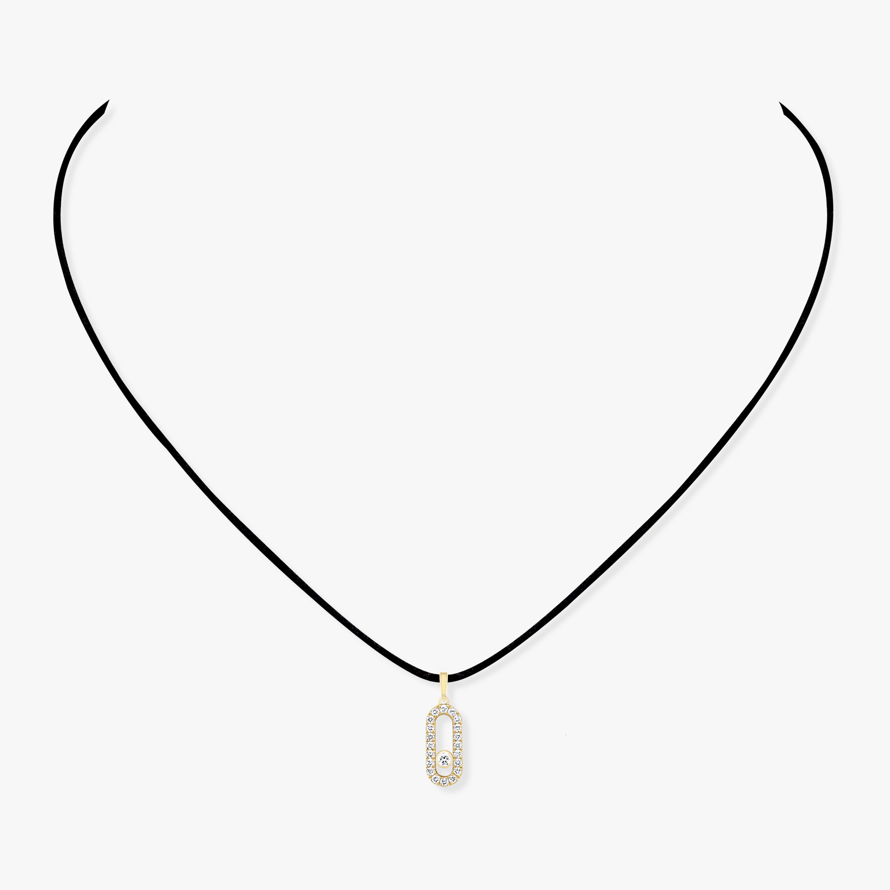 Collier Femme Or Jaune Diamant Messika CARE(S) Pavé 12073-YG