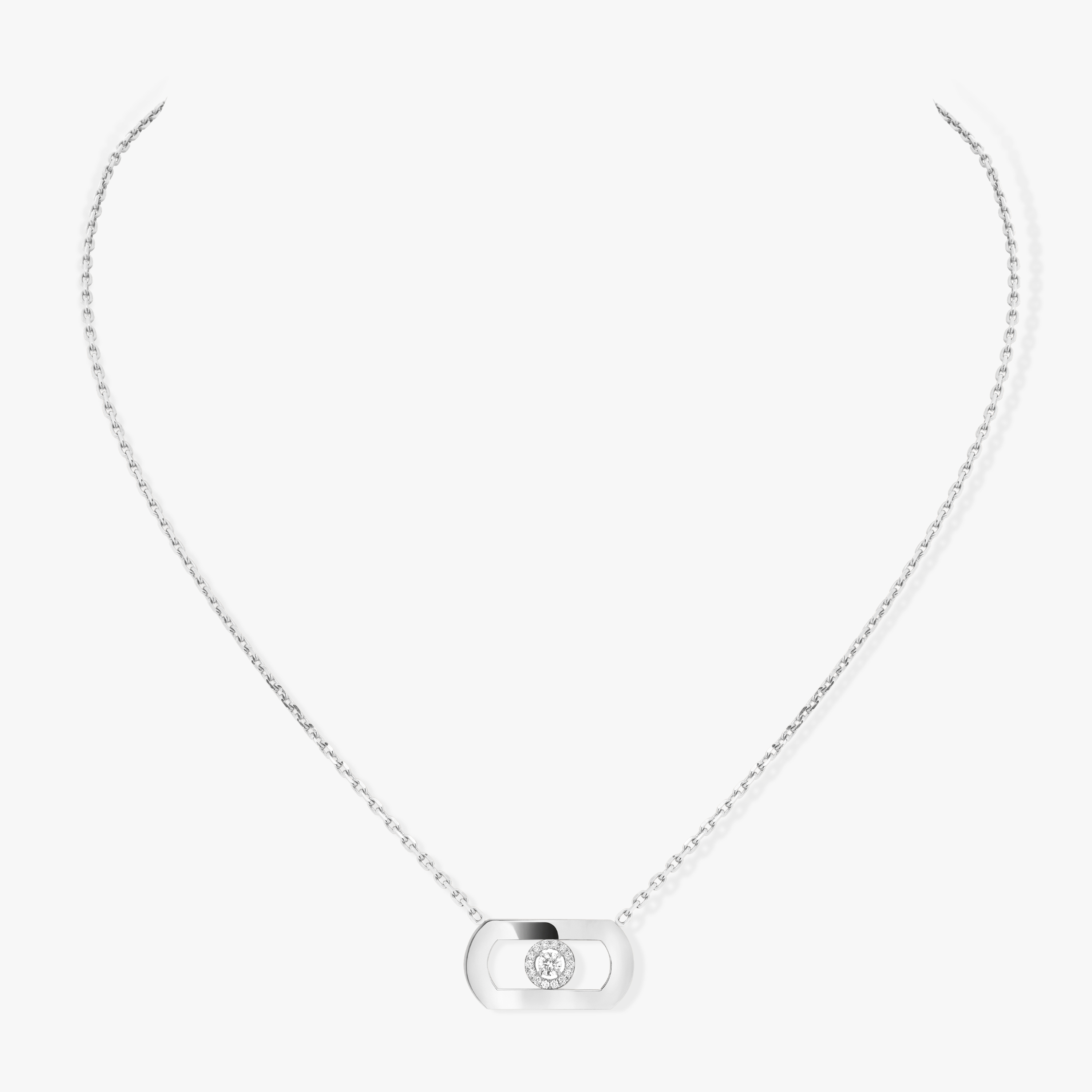 So Move White Gold For Her Diamond Necklace 12944-WG