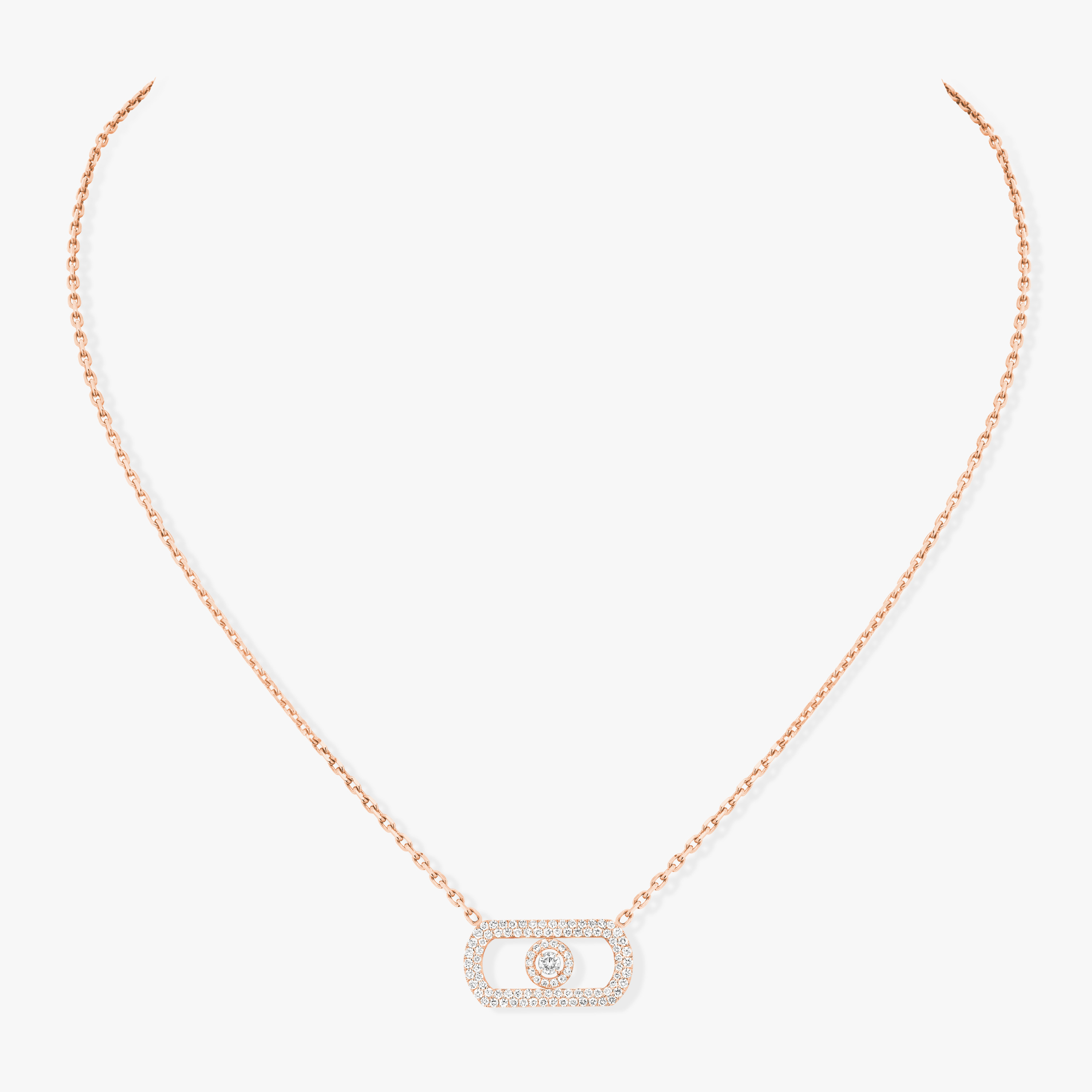 Necklace For Her Pink Gold Diamond So Move Pavé 12945-PG